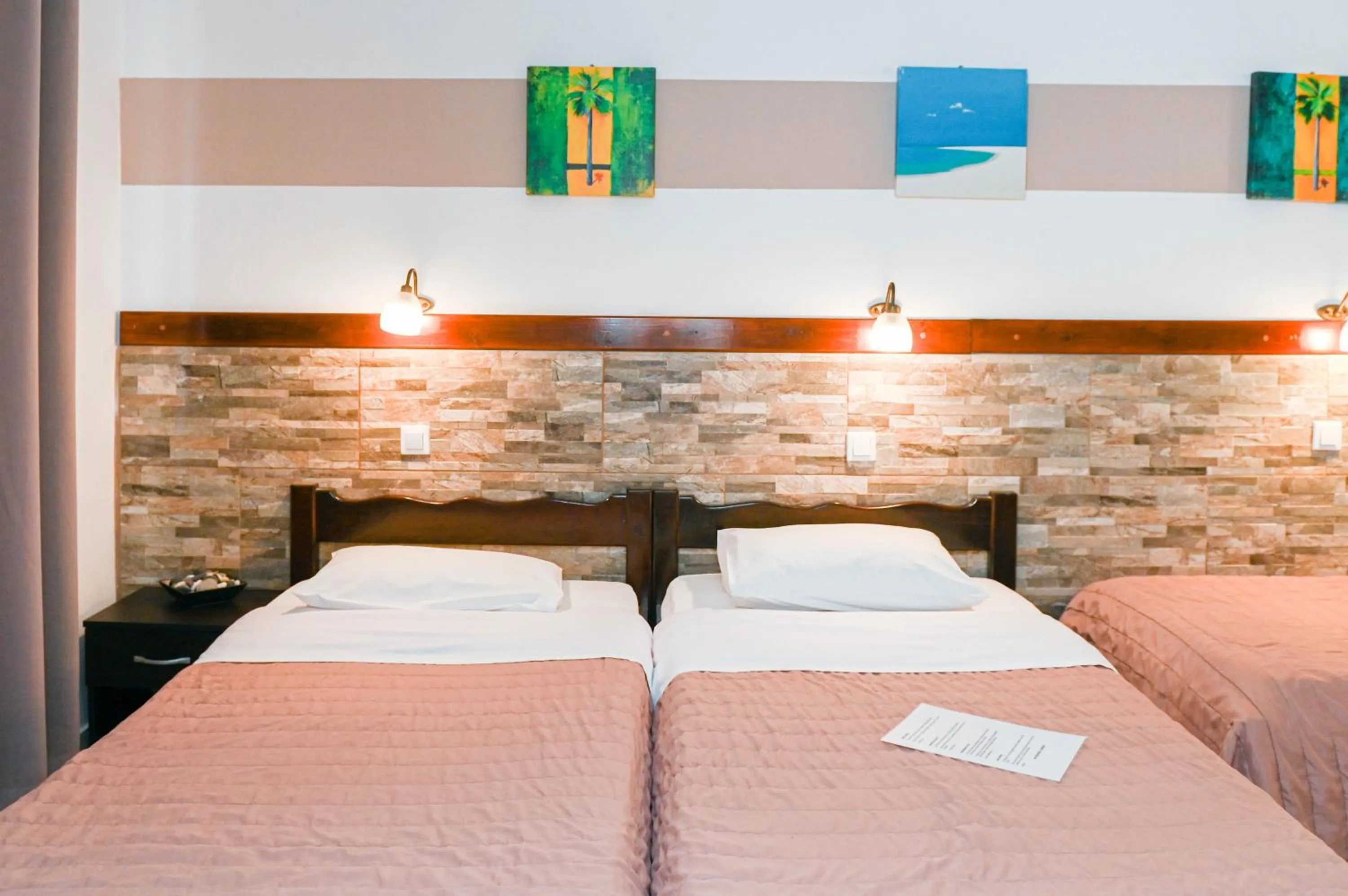 Bed in Narkissos Hotel