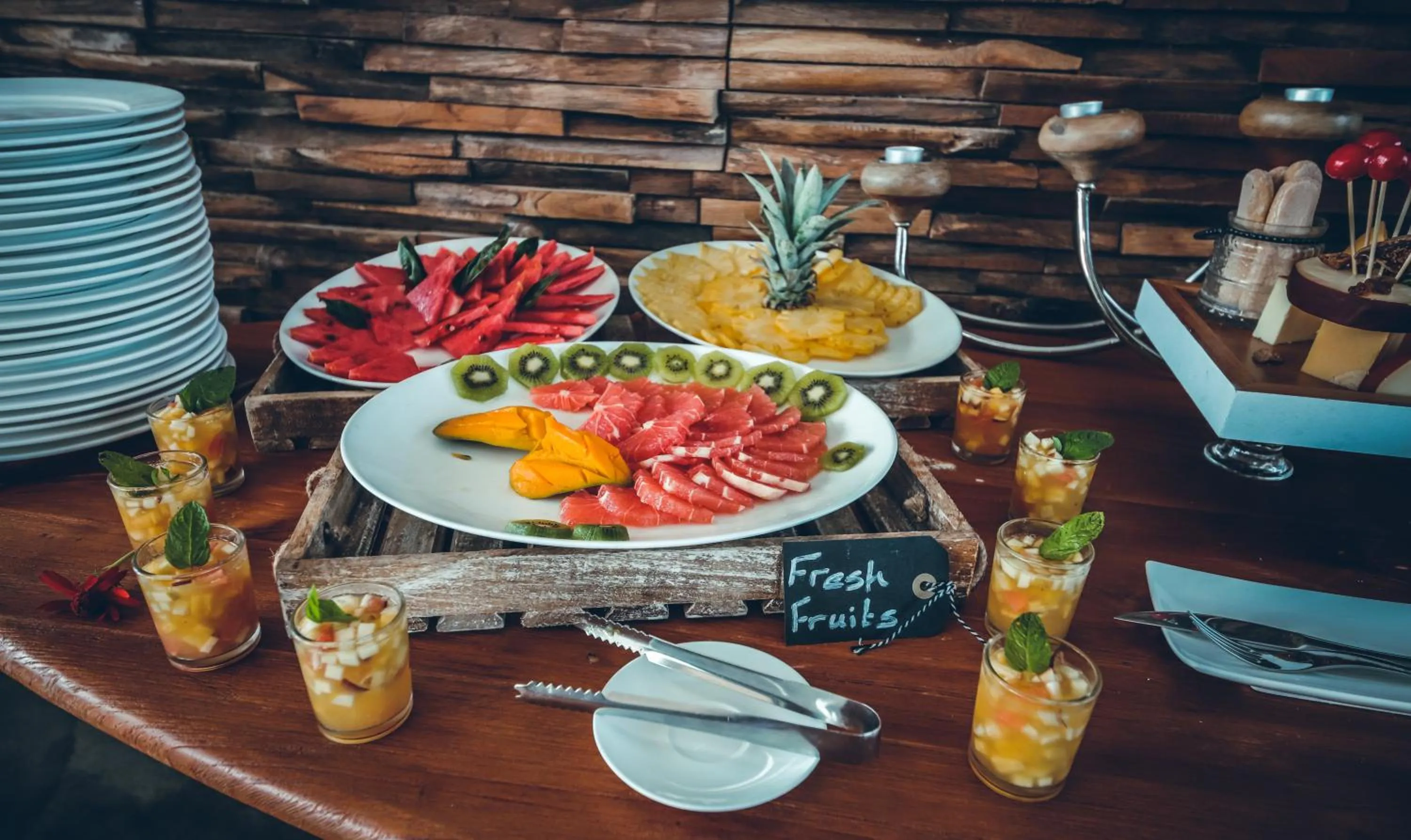 Restaurant/places to eat in Hotel Chalets Chamarel