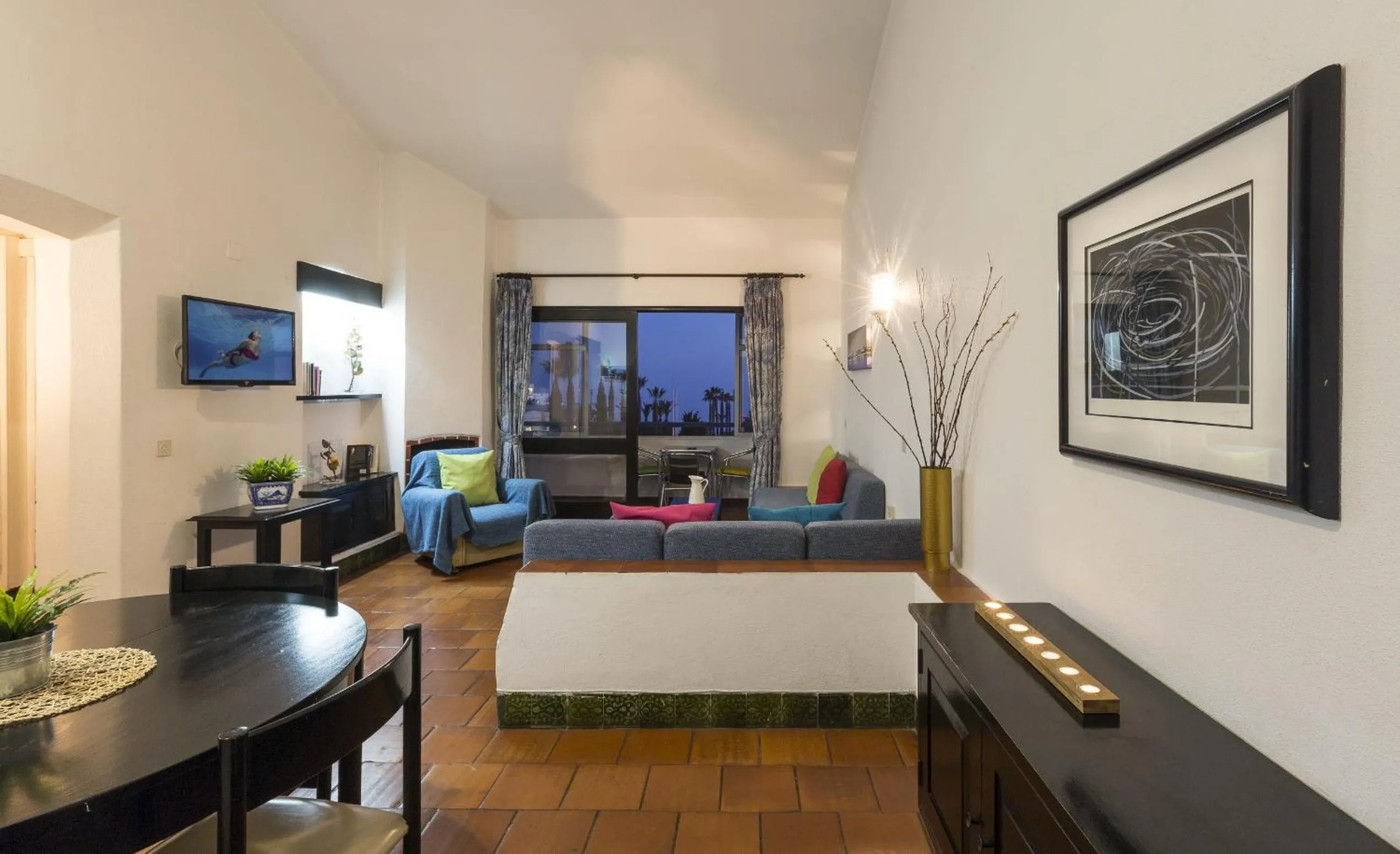 Living room, Bed in Apartamentos Azul Mar