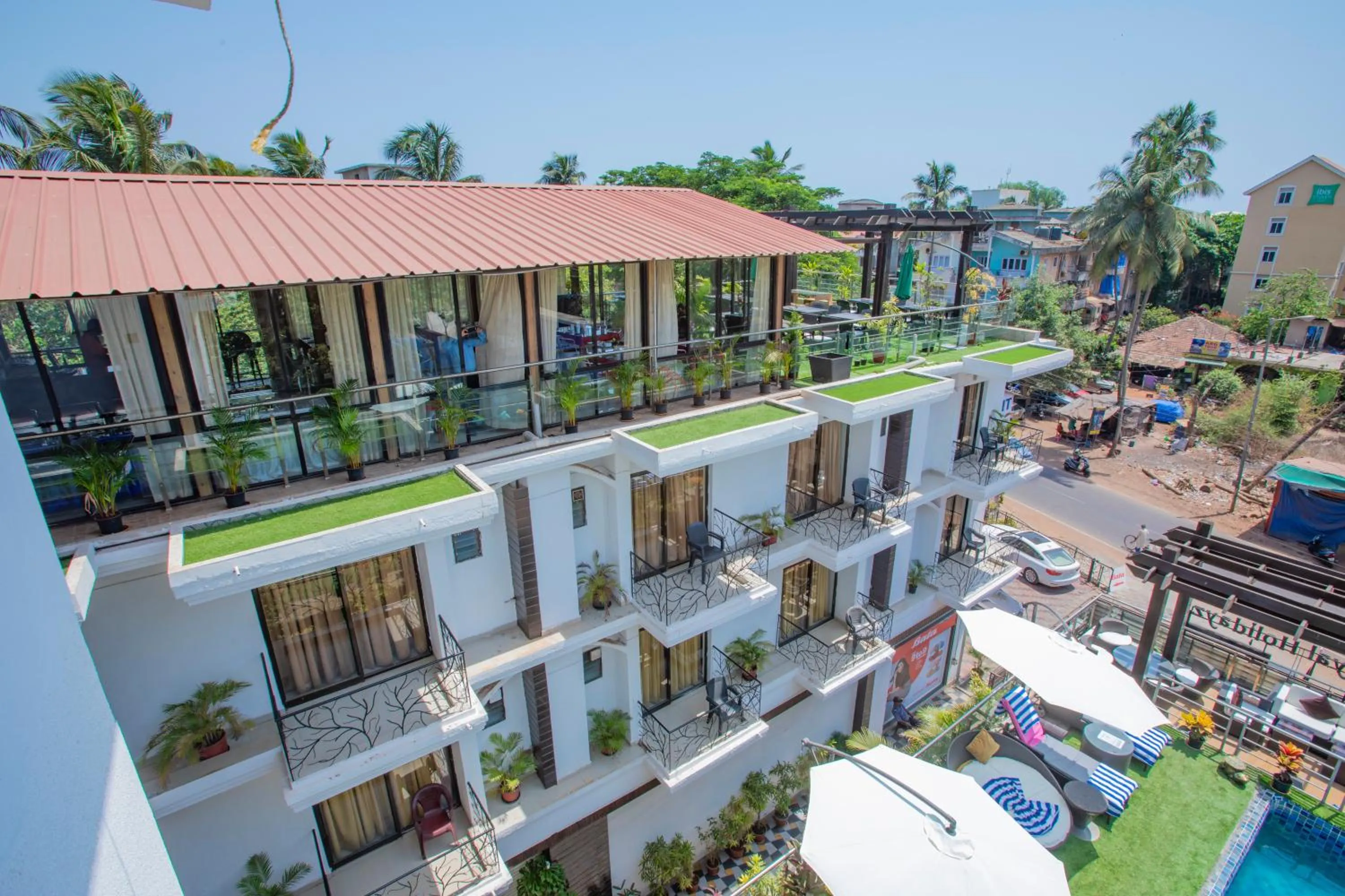 Property building in Nitya Resort, Calangute