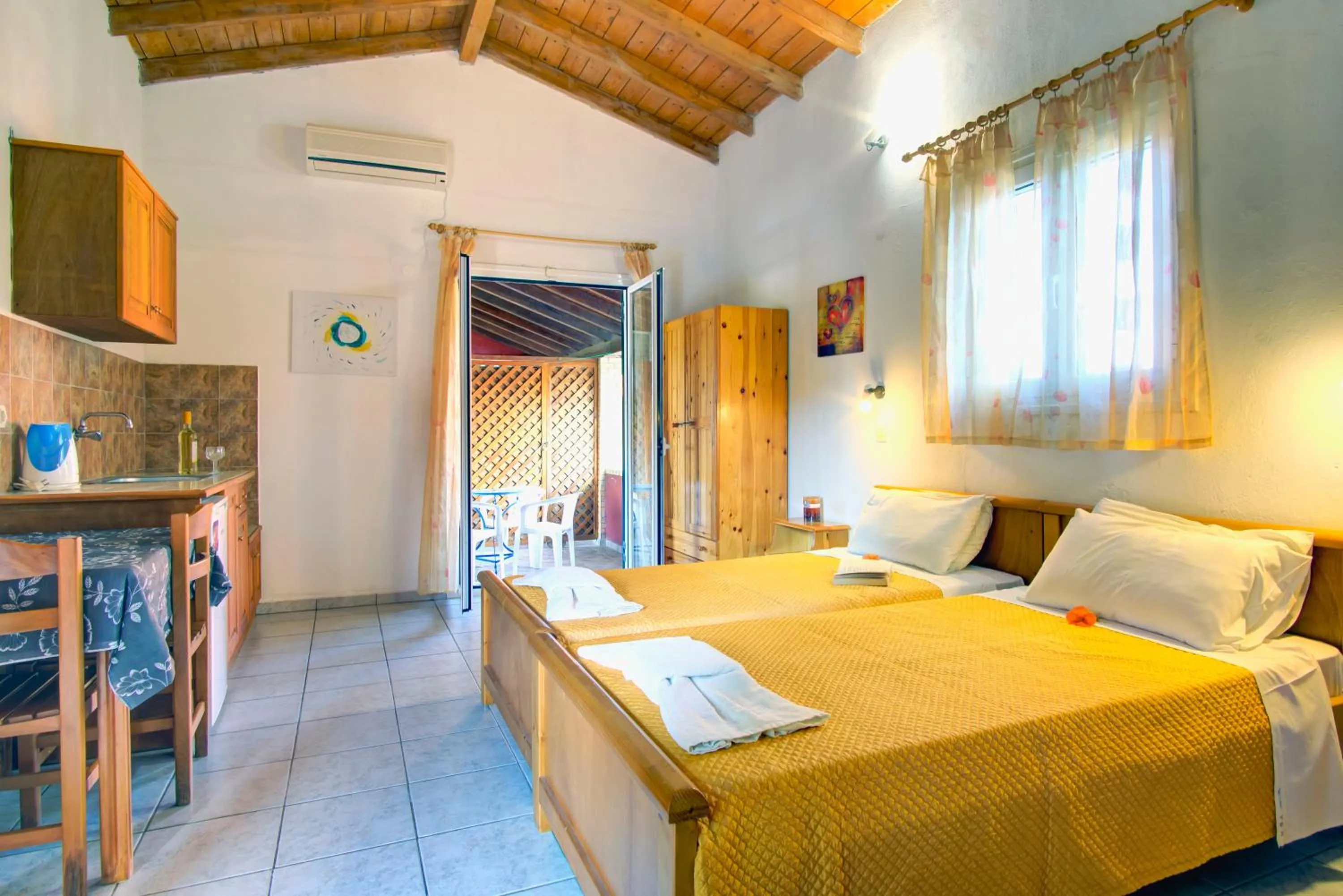 Bed in Blue Dream Apartments