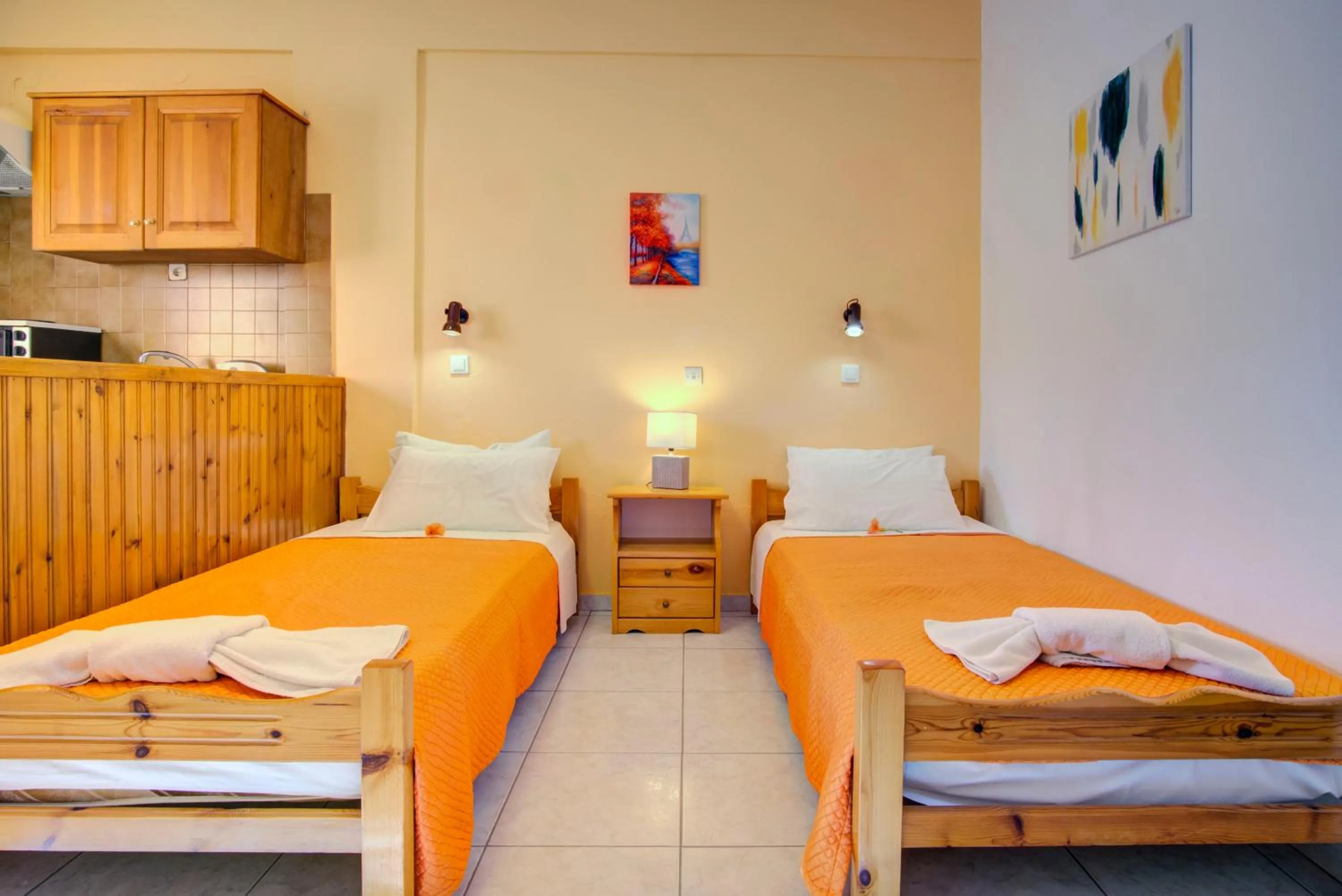 Bedroom, Bed in Blue Dream Apartments