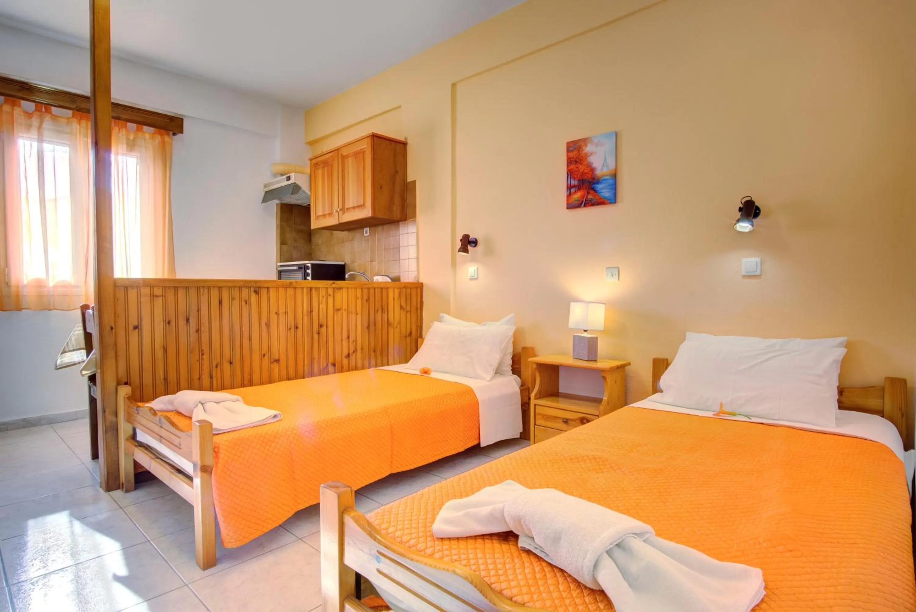 Bedroom, Bed in Blue Dream Apartments