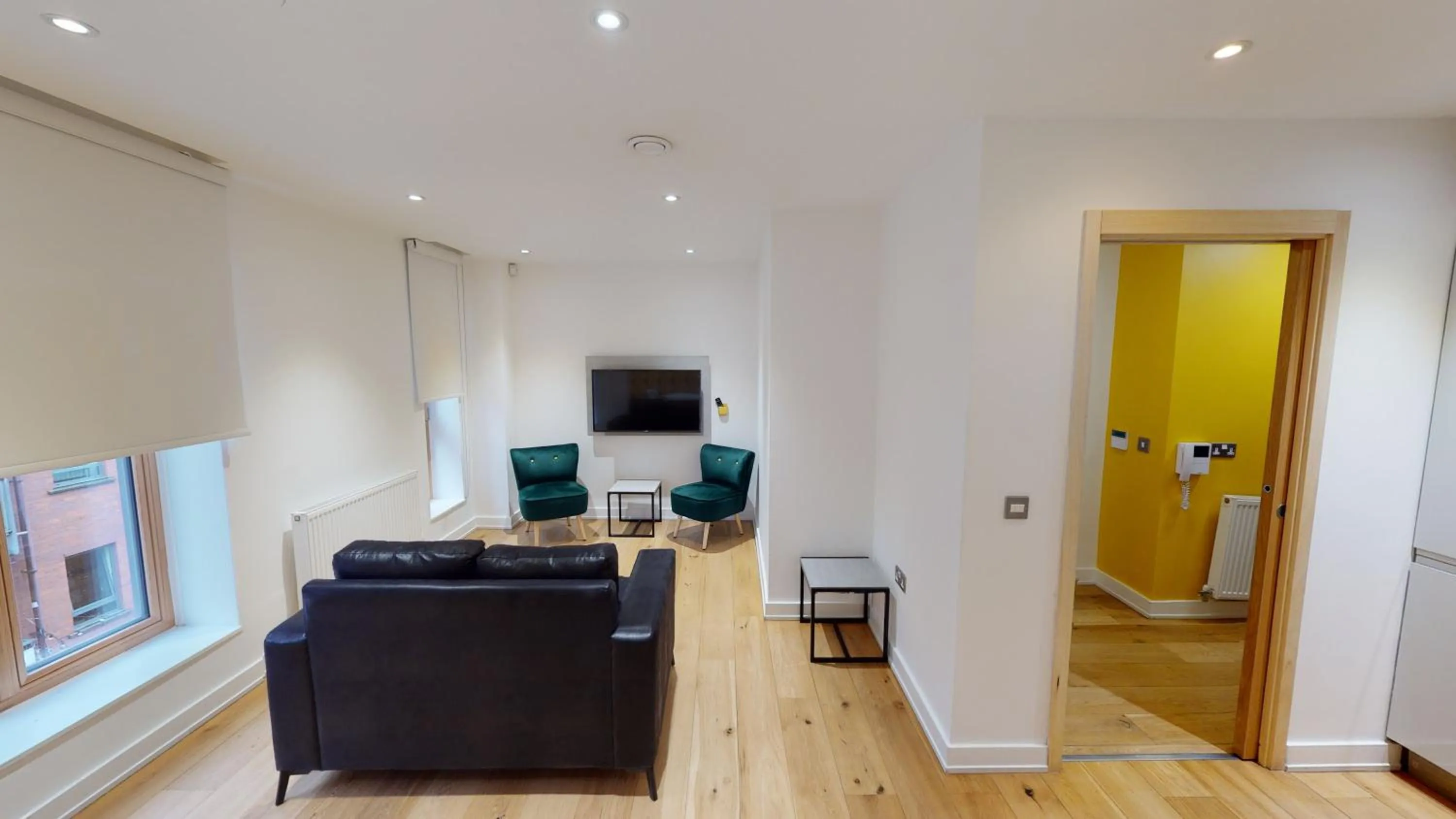 Living room in Quay Apartments Manchester