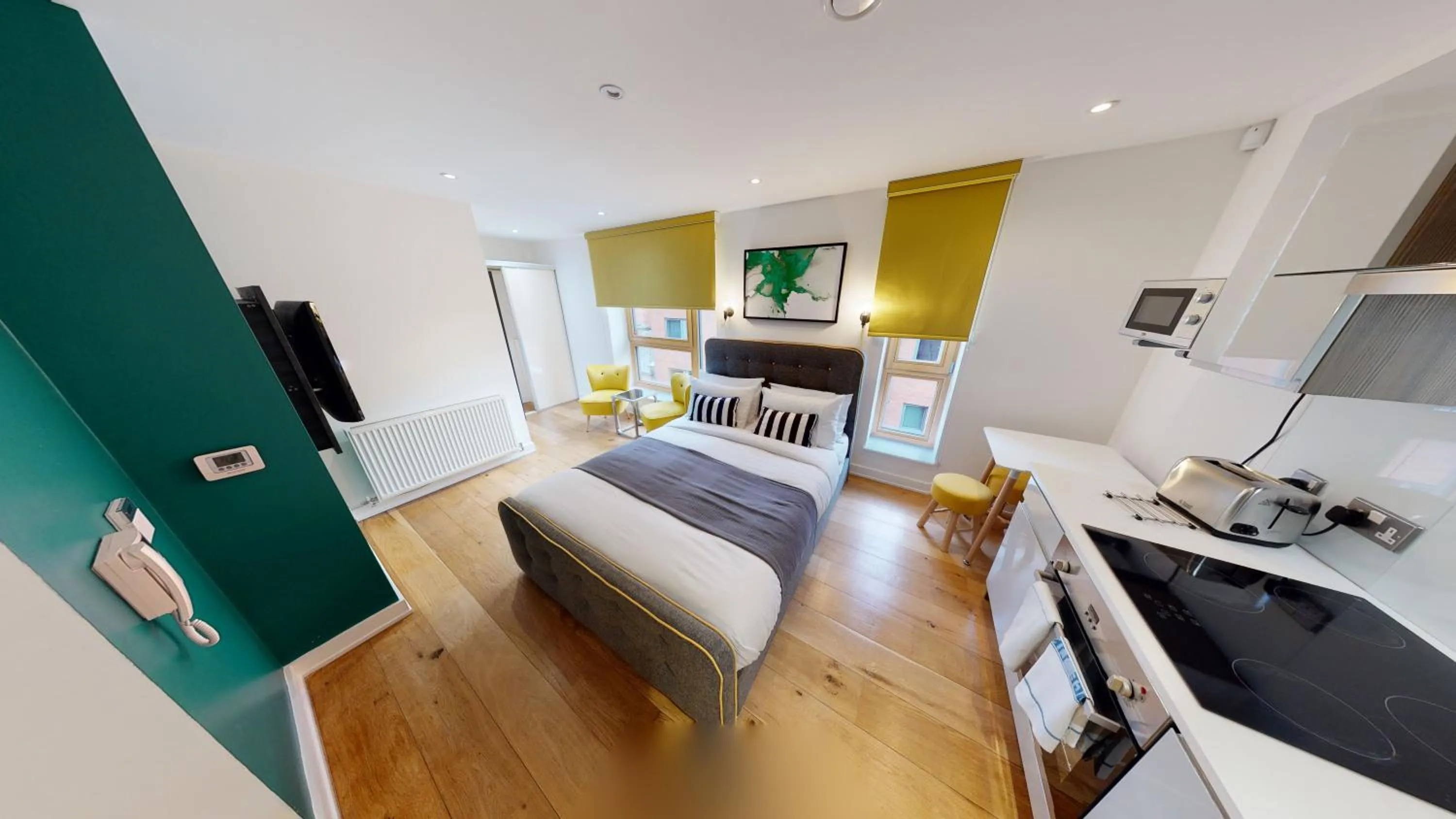 Bed in Quay Apartments Manchester