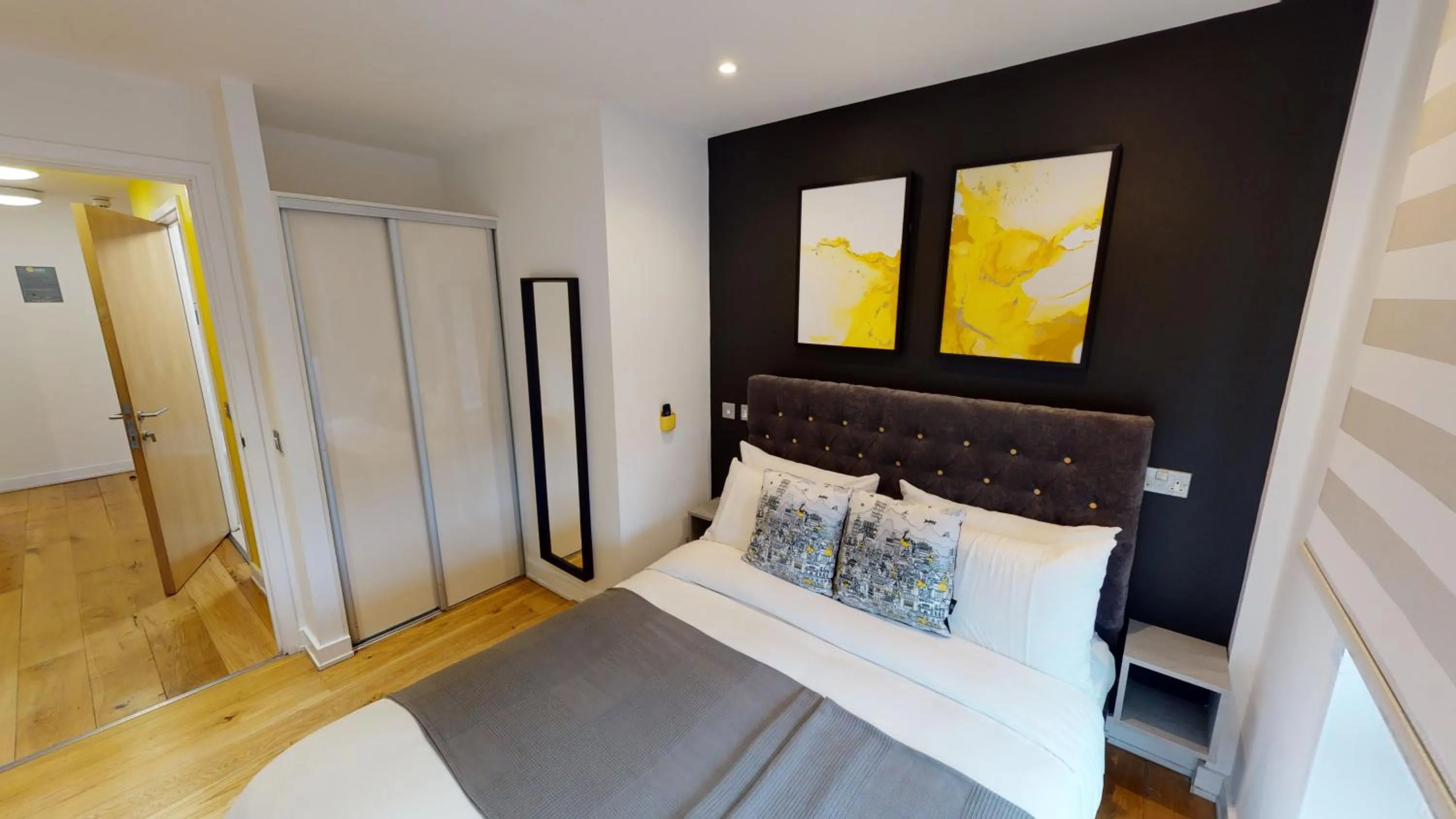 Bed in Quay Apartments Manchester