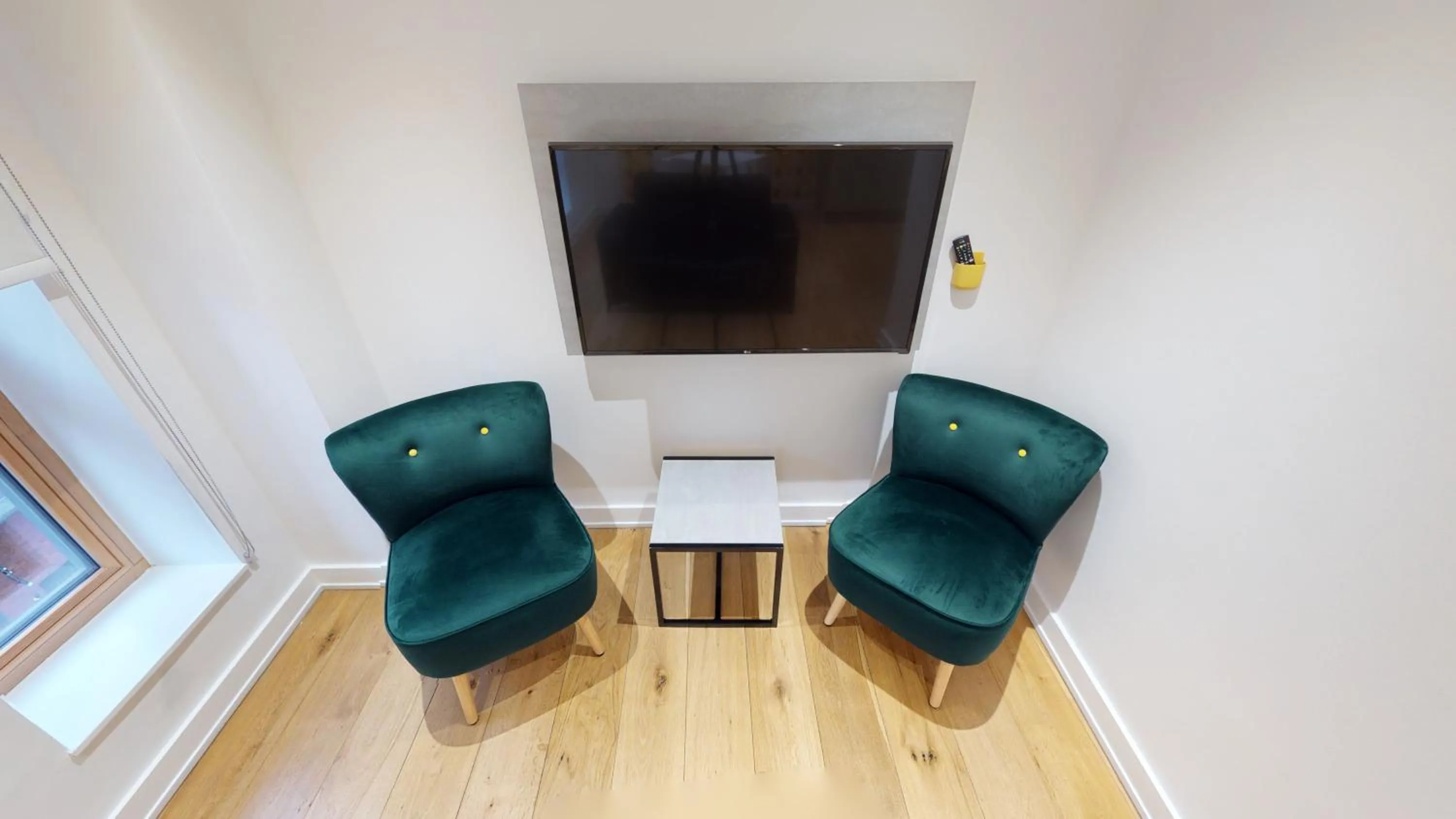 Living room in Quay Apartments Manchester