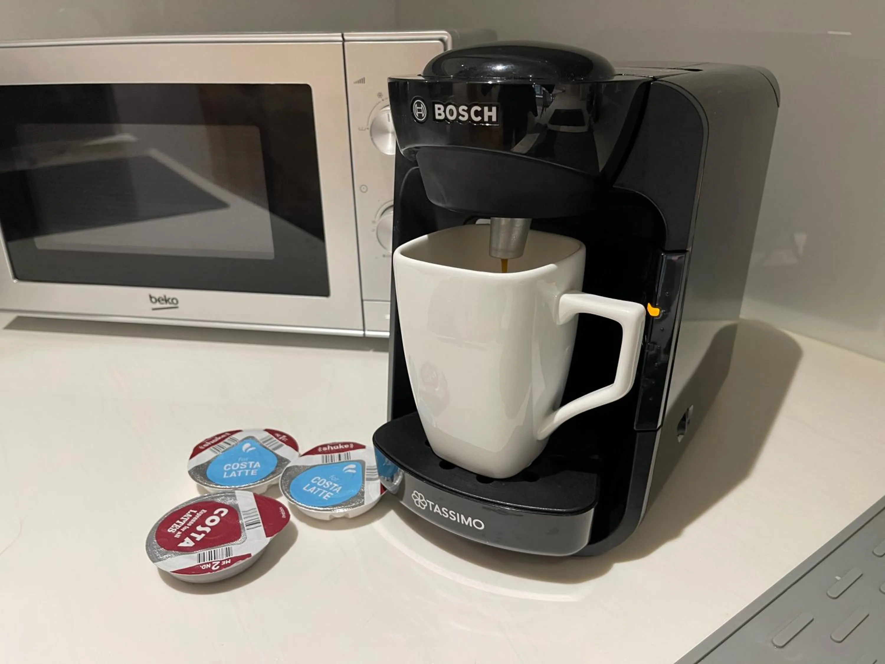 Coffee/tea facilities in Quay Apartments Manchester