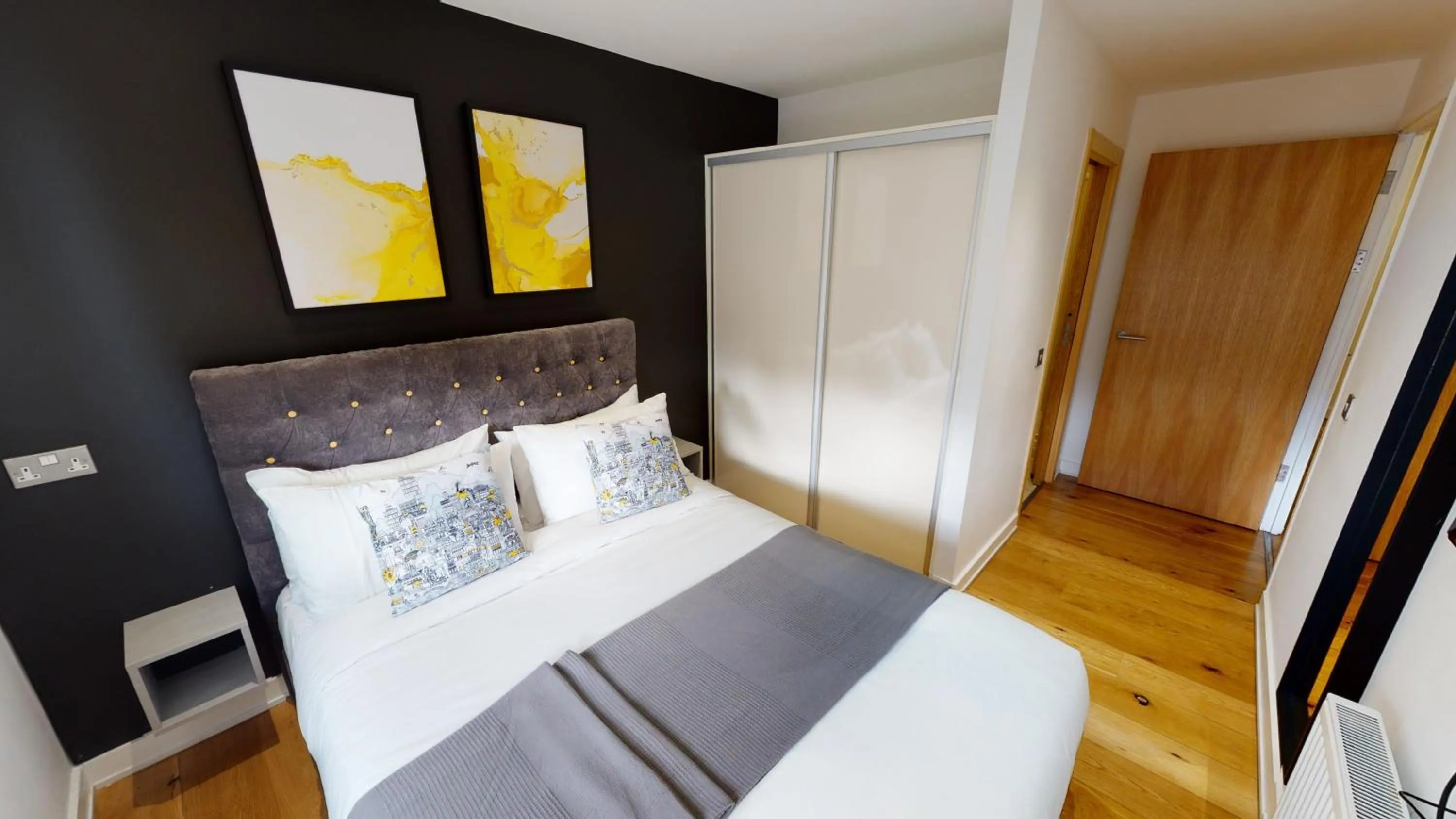 Bed in Quay Apartments Manchester