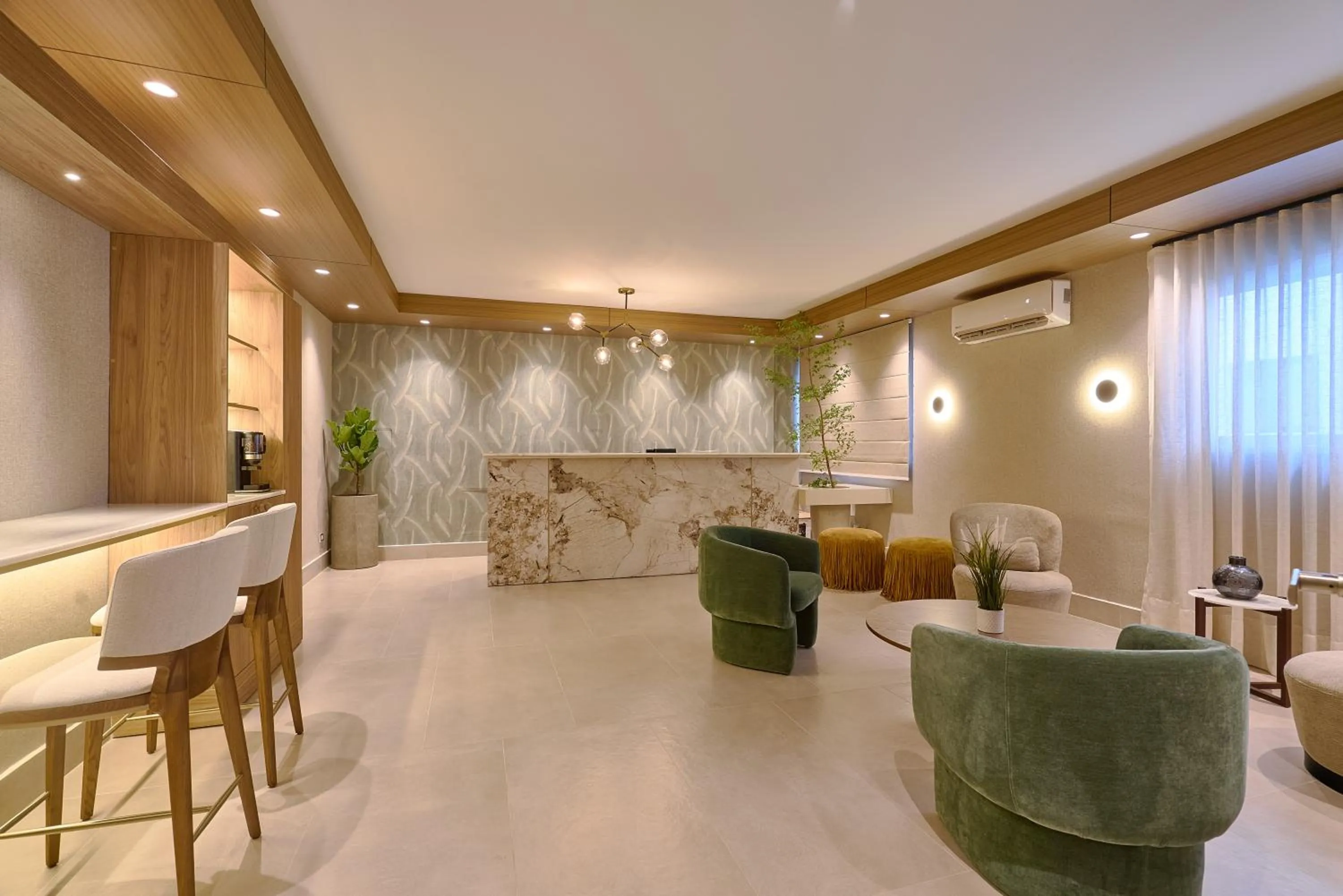 Lobby or reception in Central Park Tower