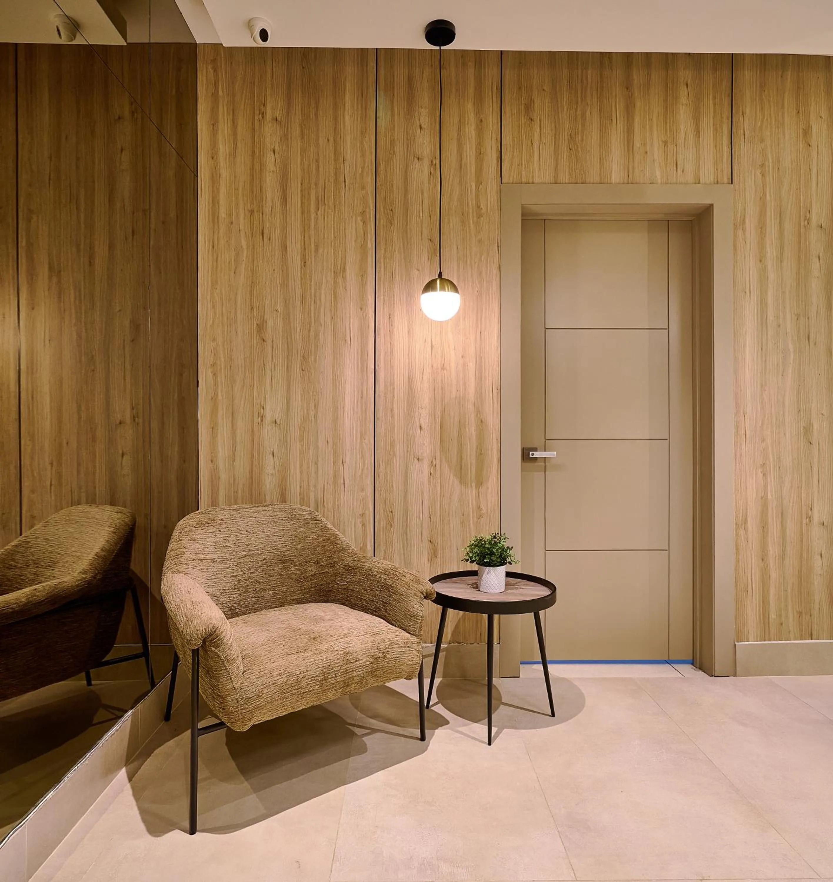 Seating area in Central Park Tower