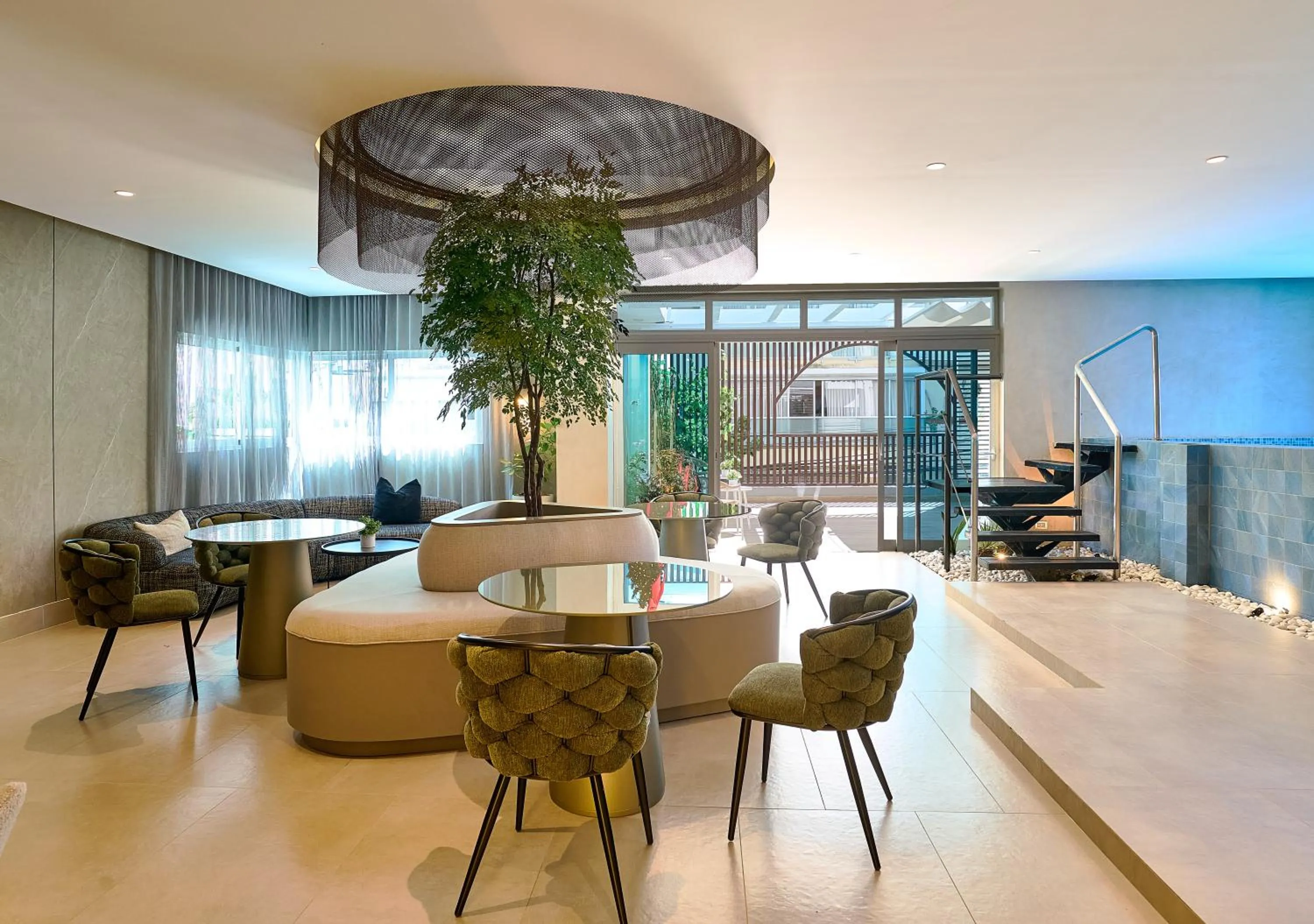 Pool view in Central Park Tower