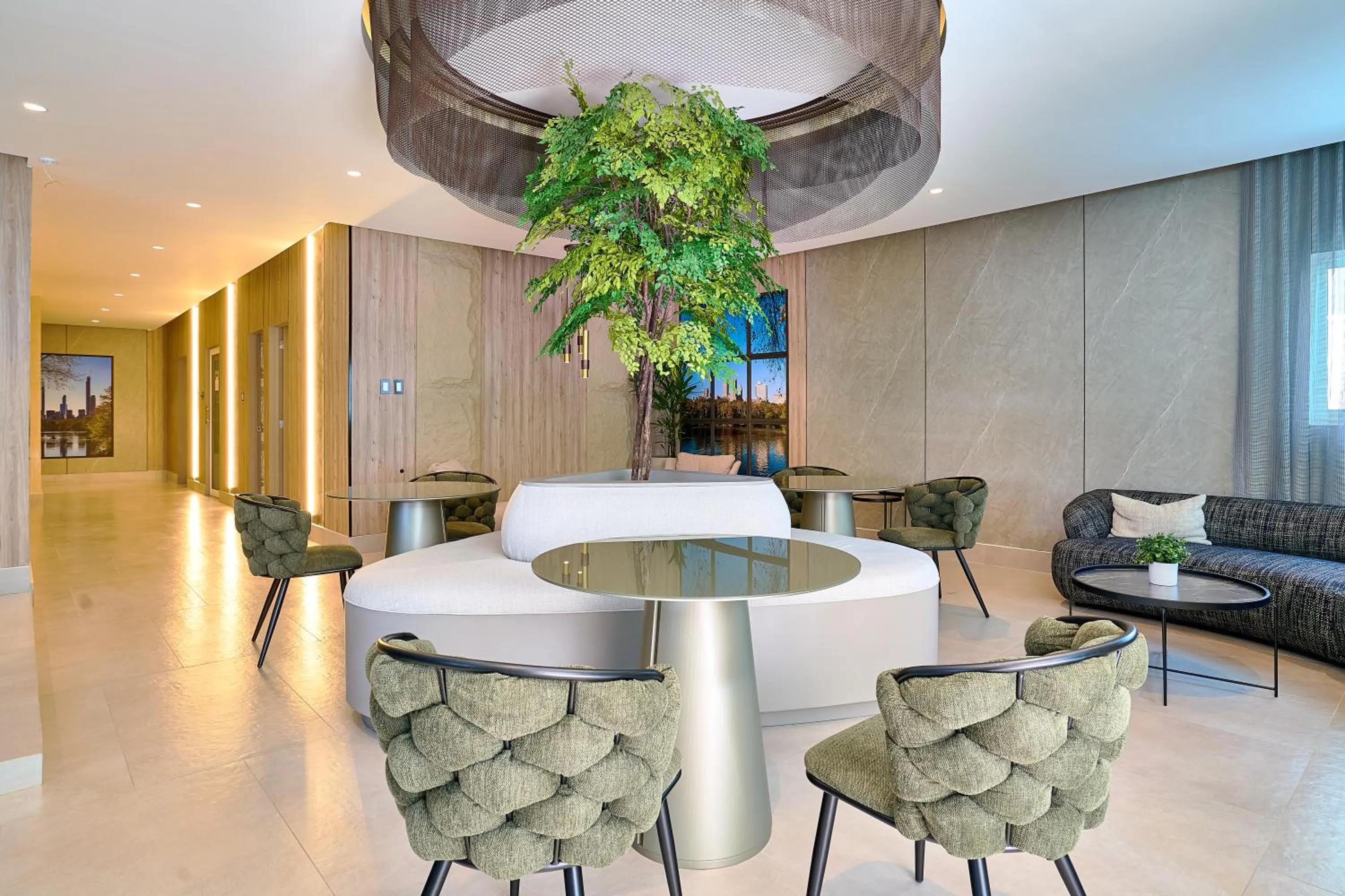 Communal lounge/ TV room in Central Park Tower