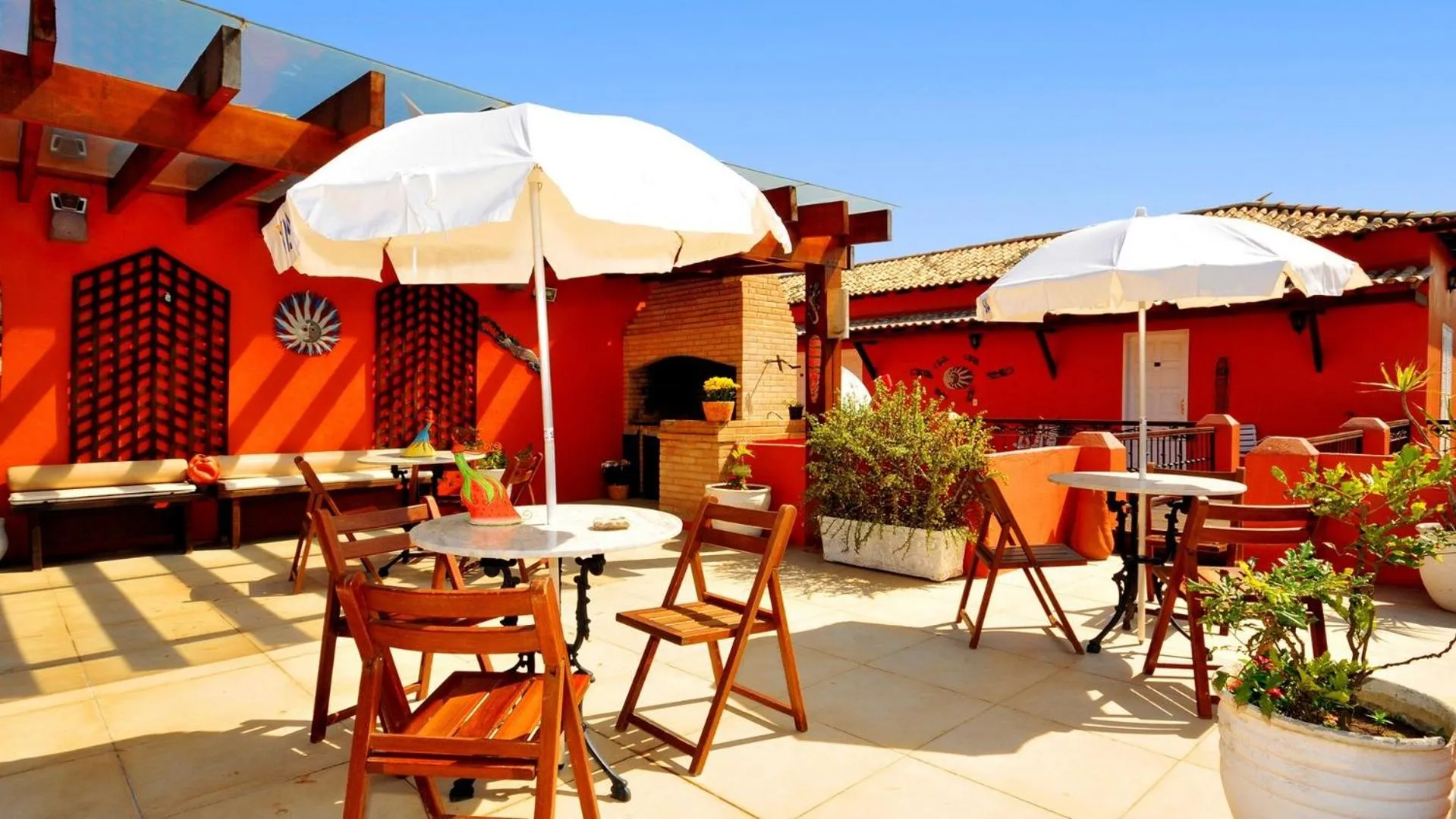 Patio in Pousada El Parador