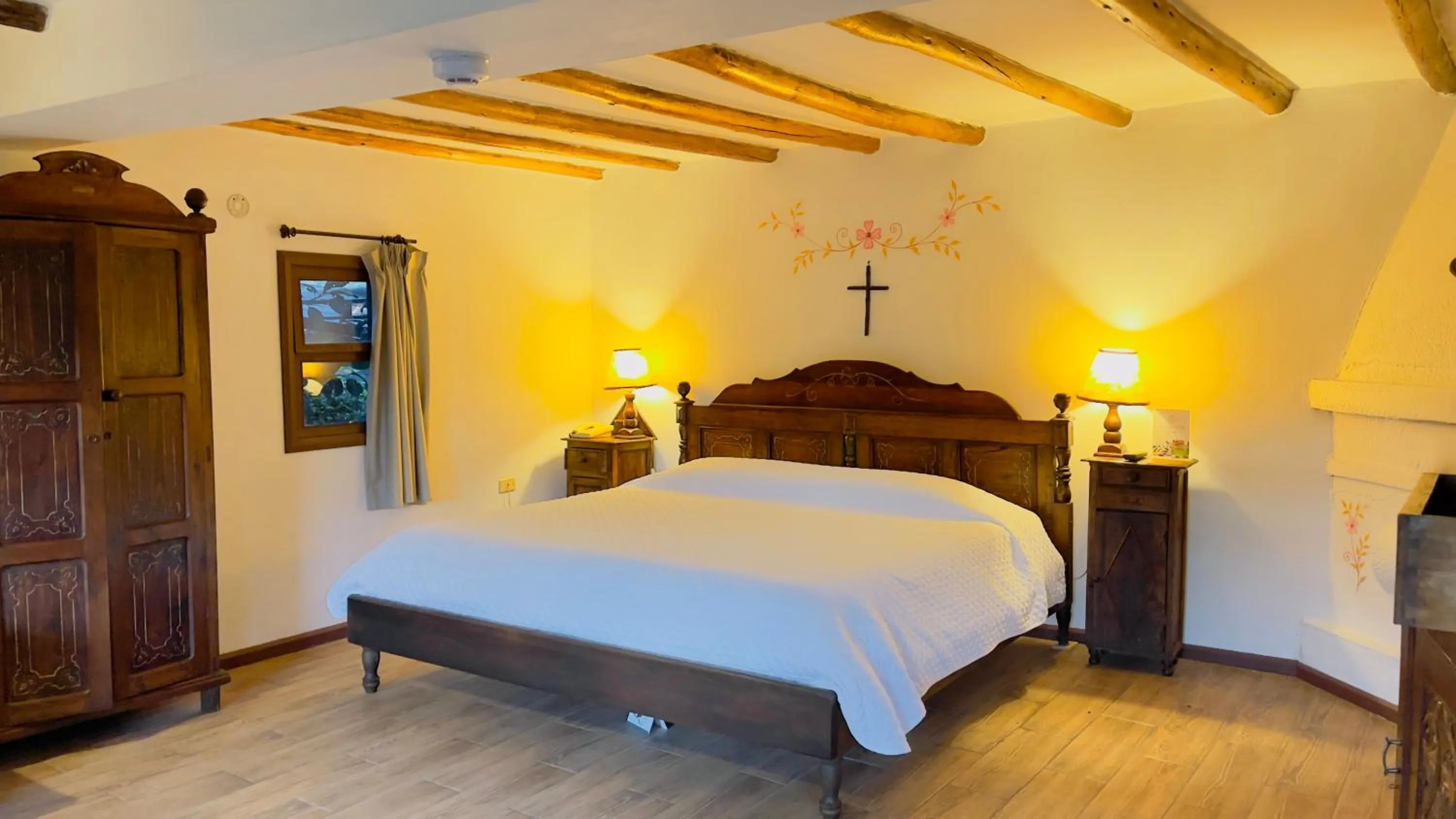 Bed in Hacienda Hosteria Chorlavi