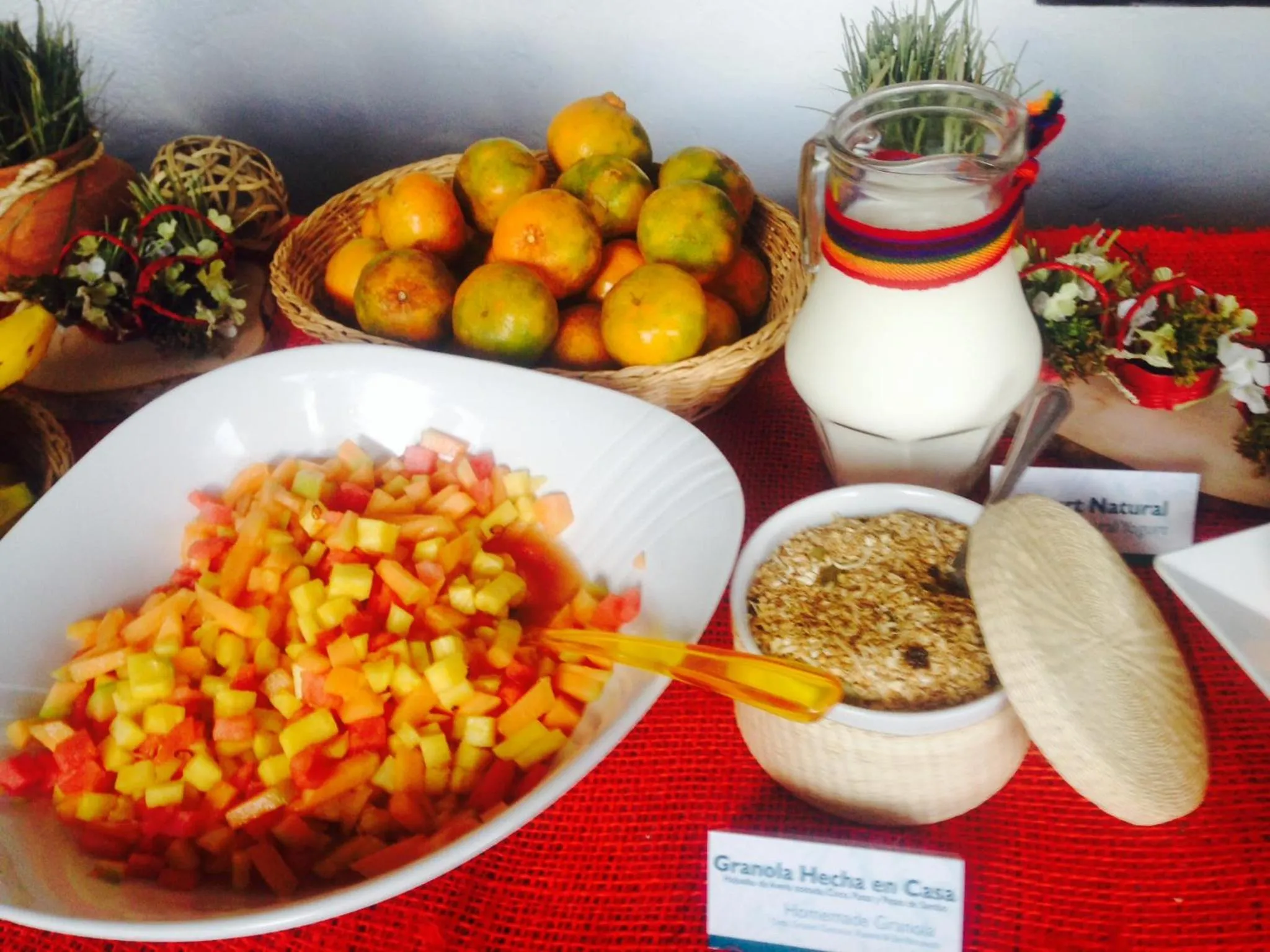 Buffet breakfast in Hacienda Hosteria Chorlavi