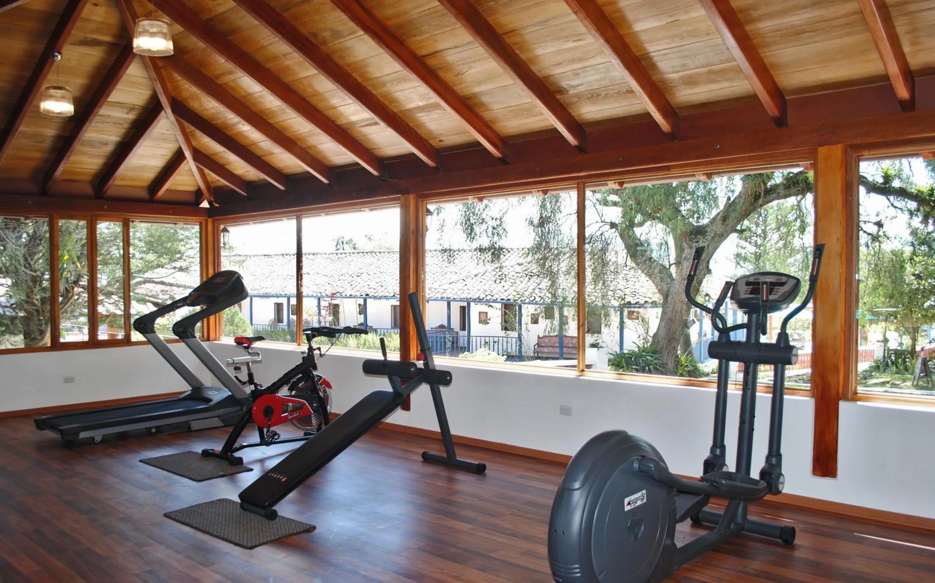 Fitness centre/facilities in Hacienda Hosteria Chorlavi