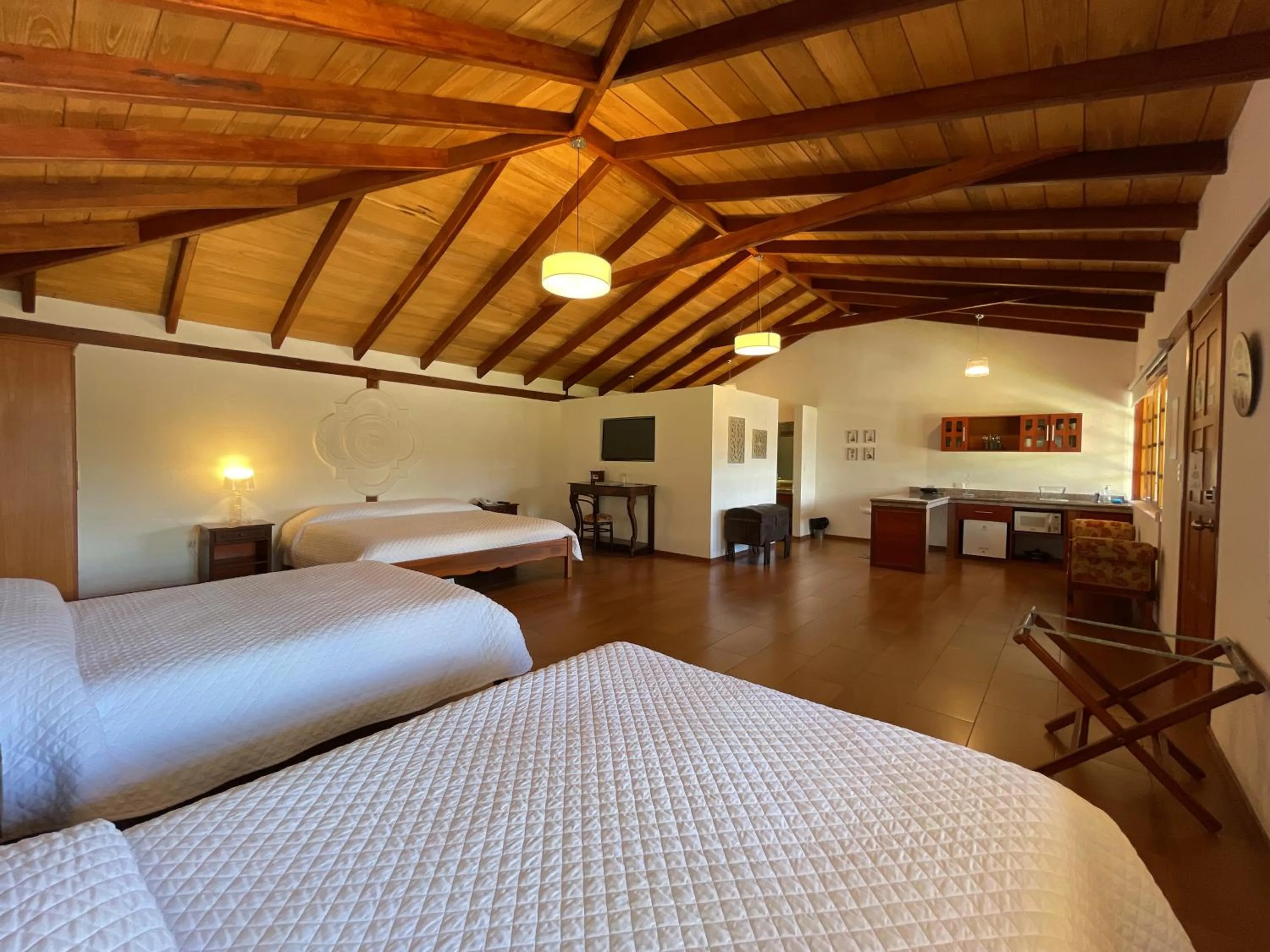 Bed in Hacienda Hosteria Chorlavi