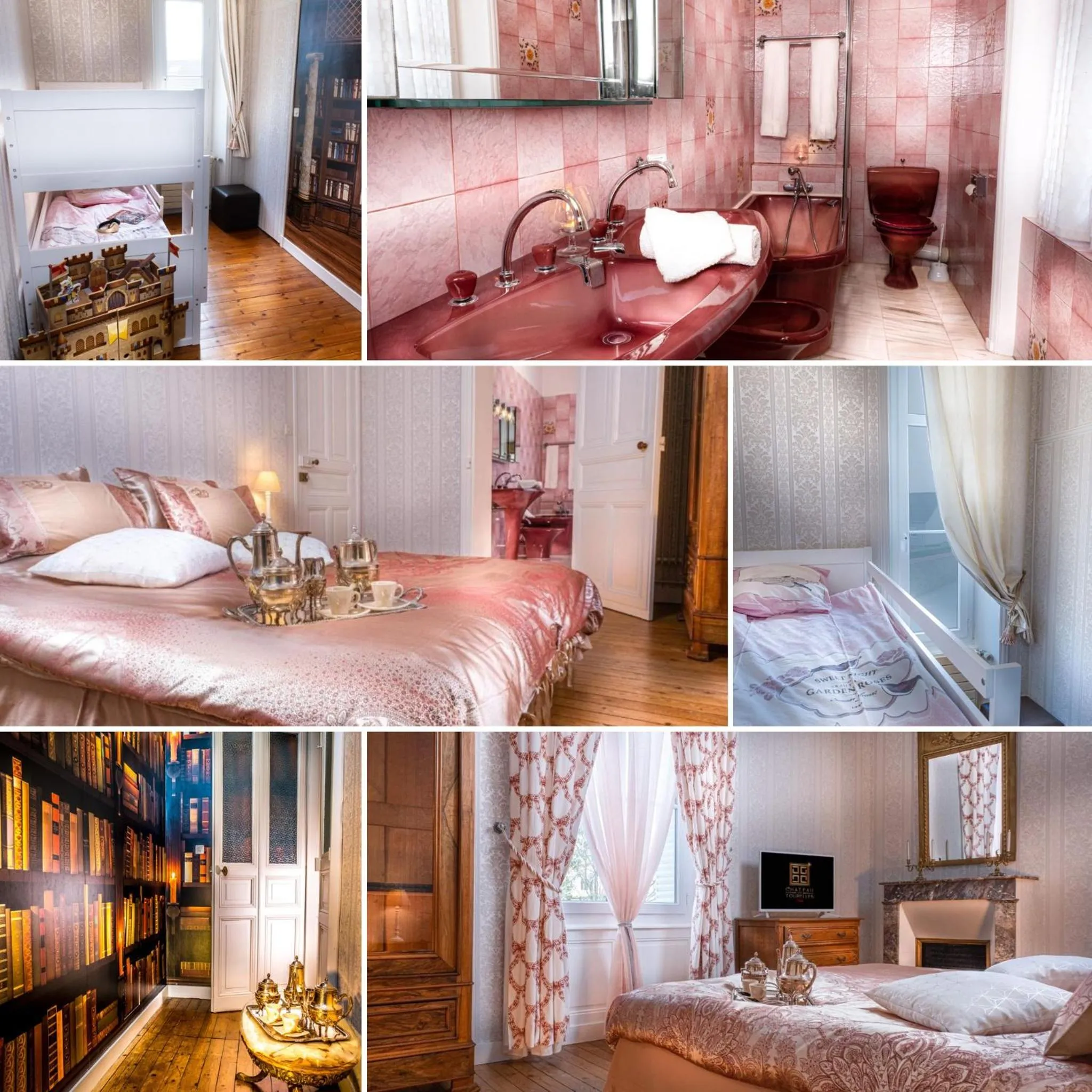 Bedroom, Bed in Le Château des Tourelles en Vendée