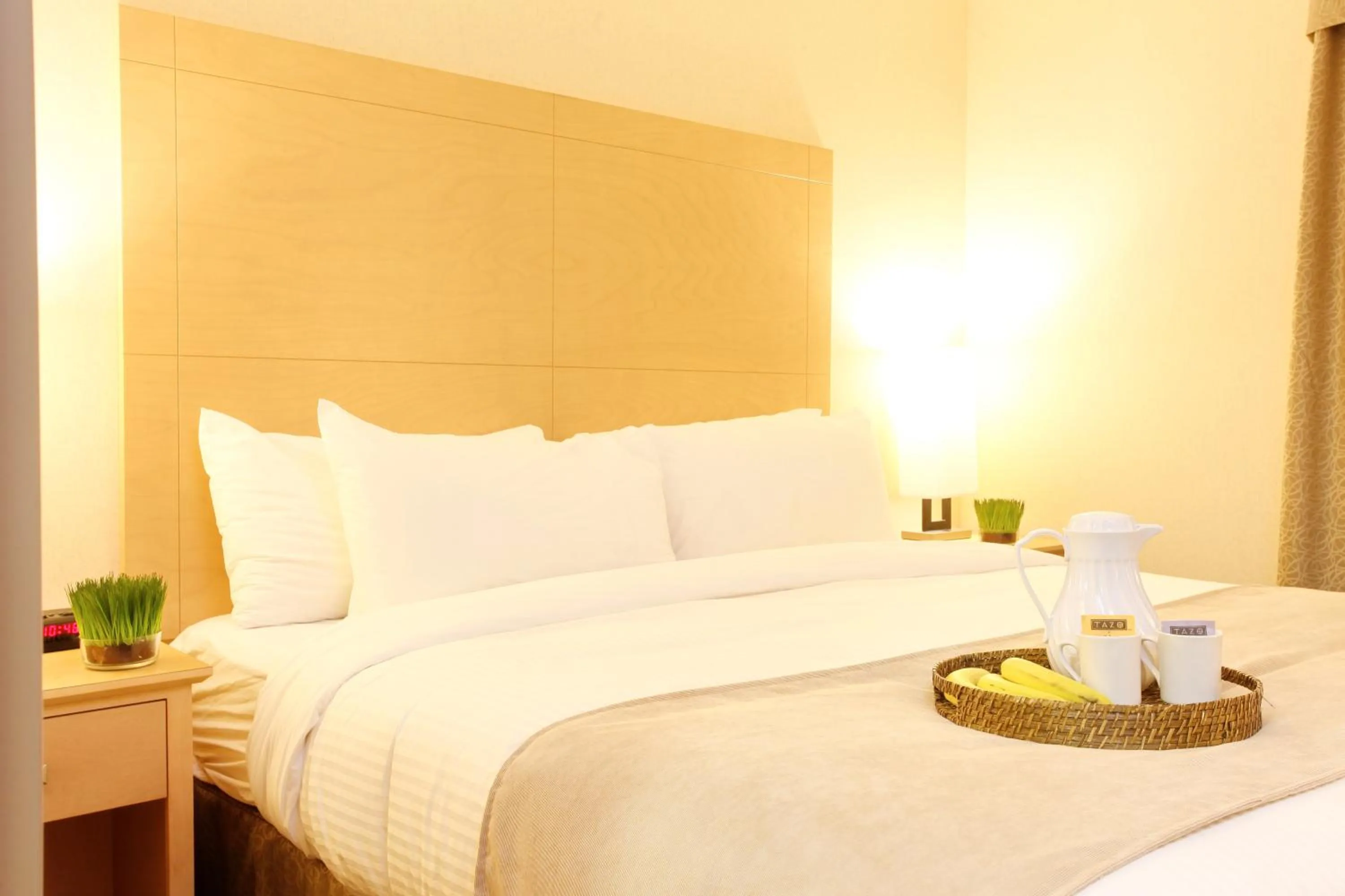 Bed in Vegreville Suites