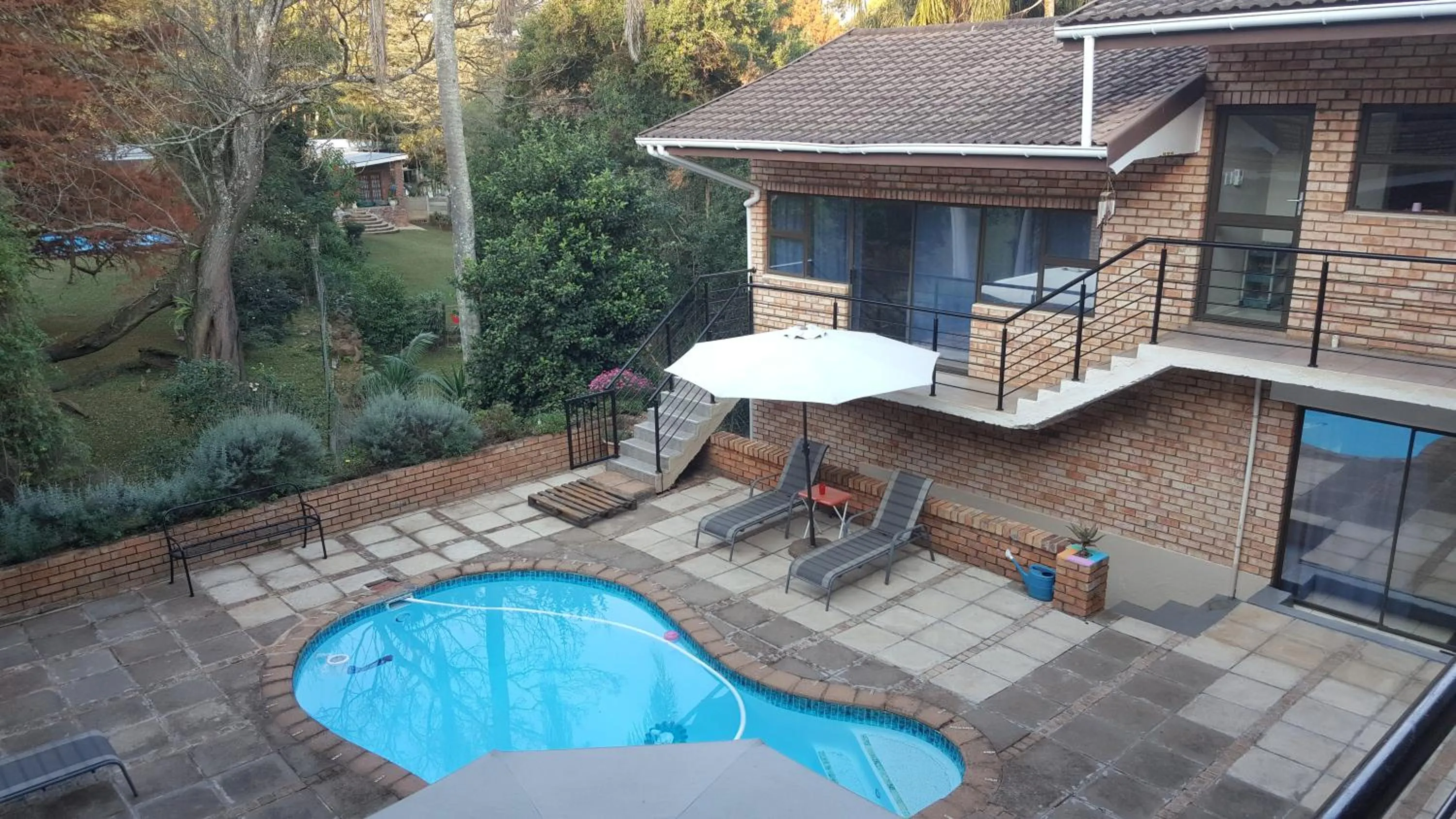 Pool view in Hidden Inn