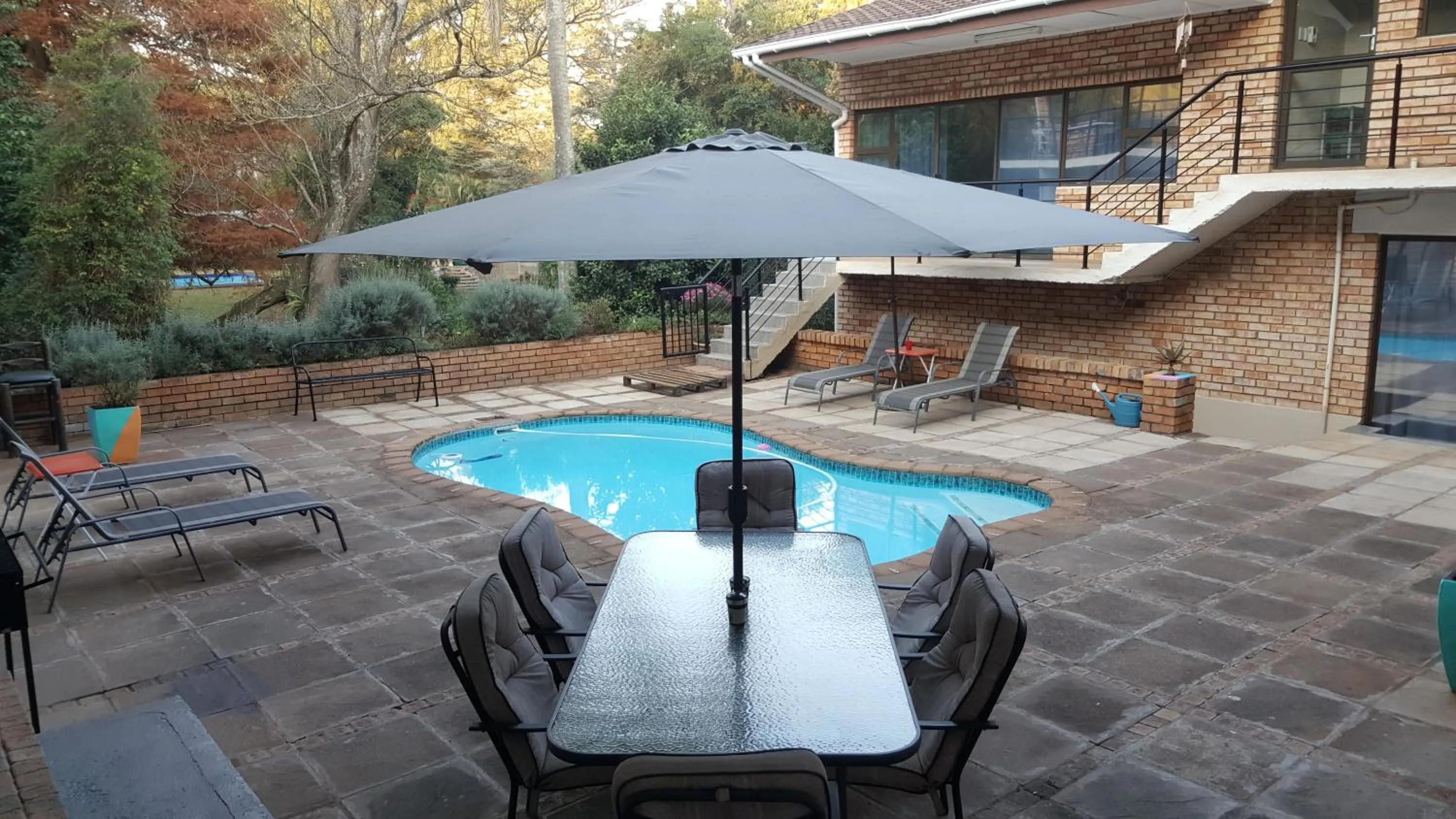 Pool view in Hidden Inn