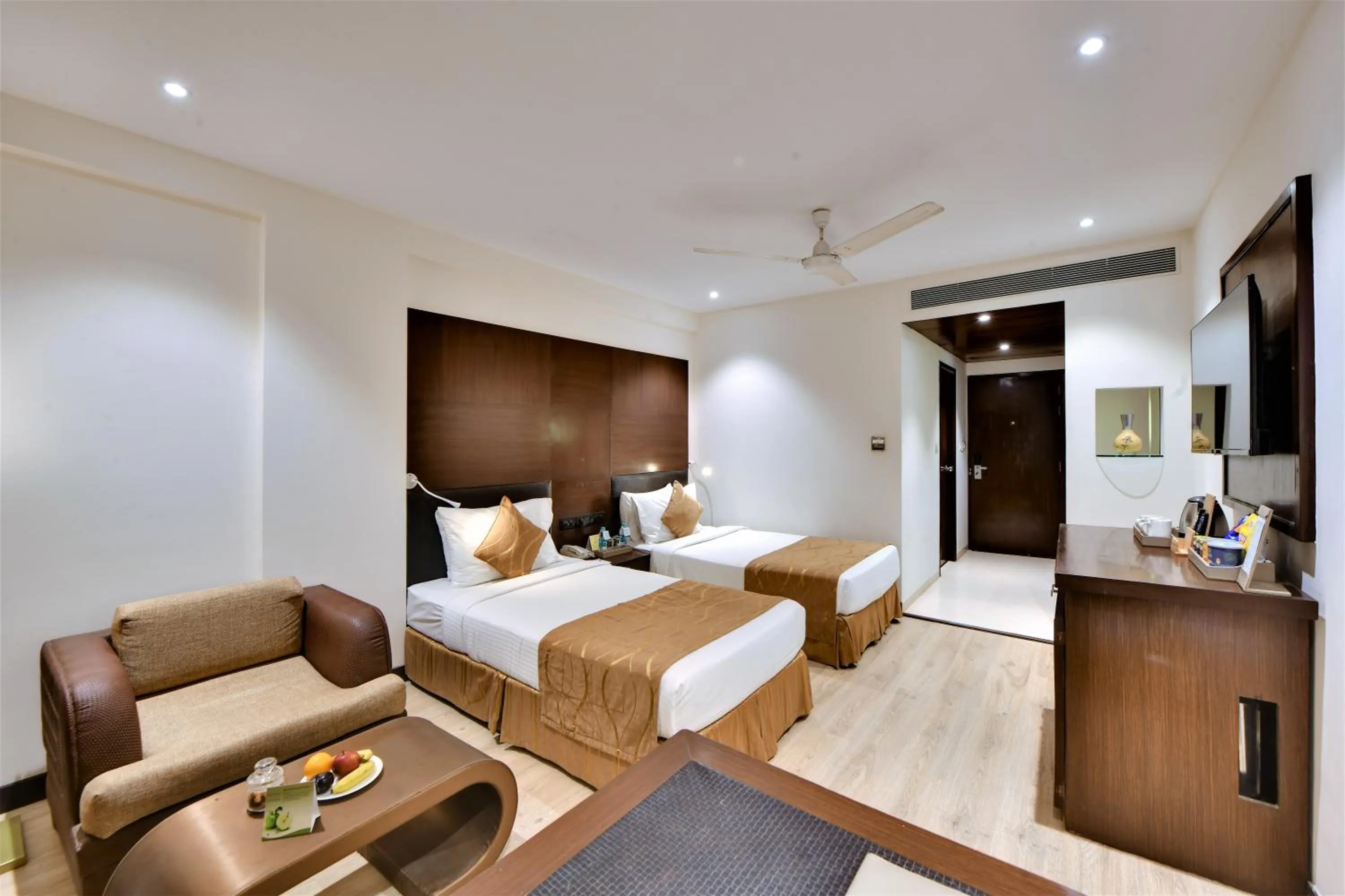 View (from property/room), Bed in The Fern Residency Ahmedabad, Subhash Bridge, Series by Marriott