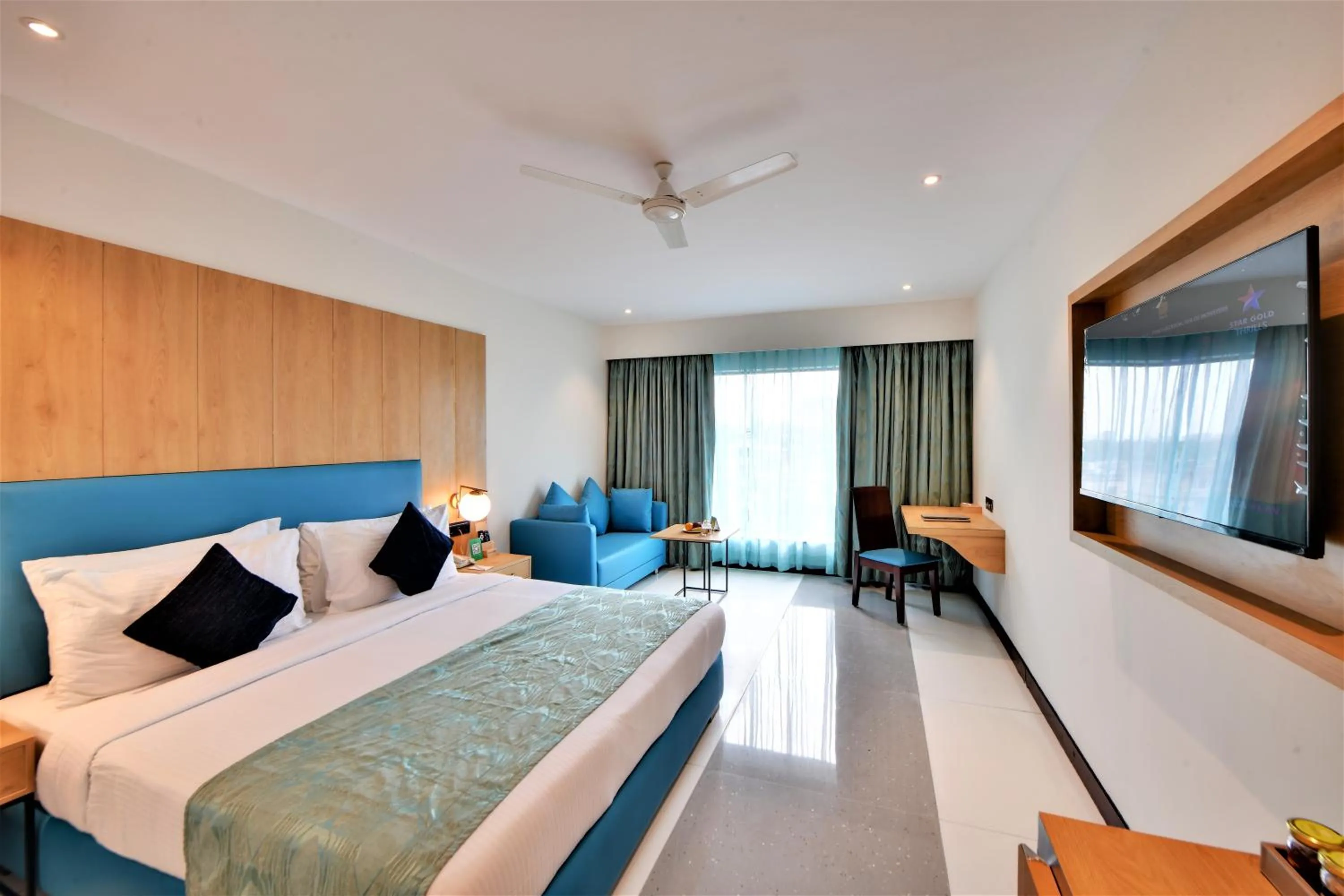 Bed in The Fern Residency Ahmedabad, Subhash Bridge, Series by Marriott