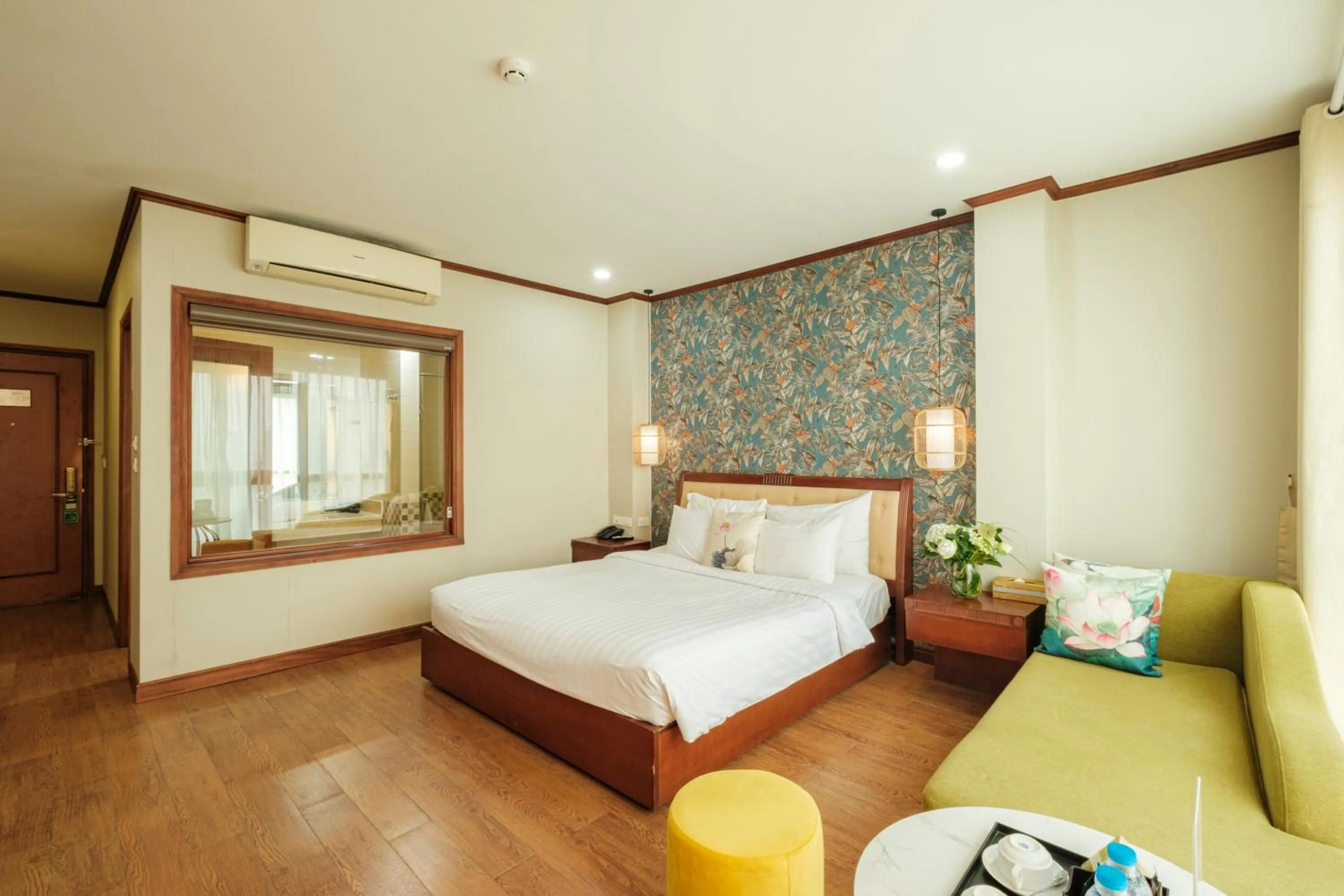 Bed in Sunset Westlake Hanoi Hotel