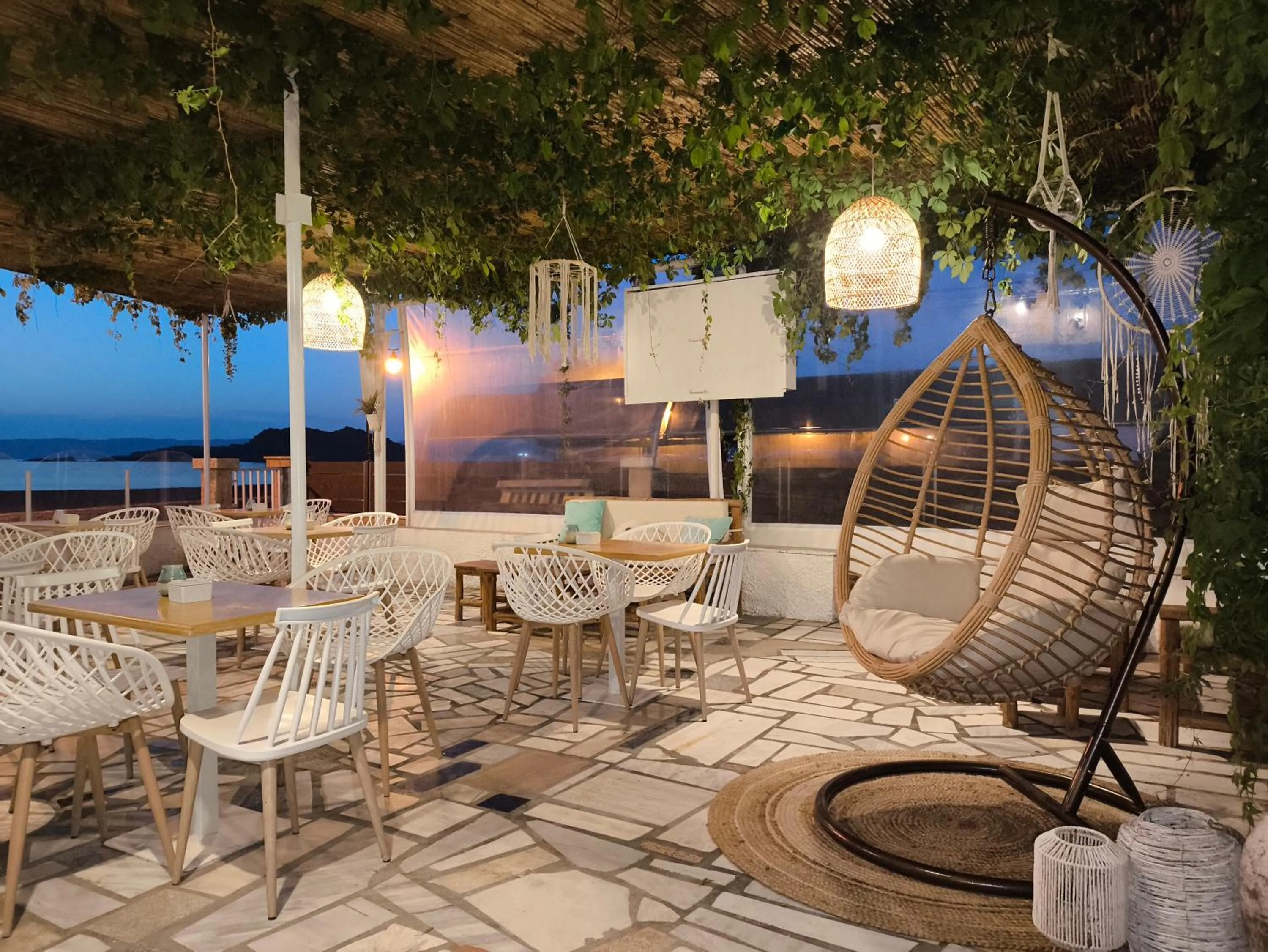 Seating area in The Coast seaside rooms