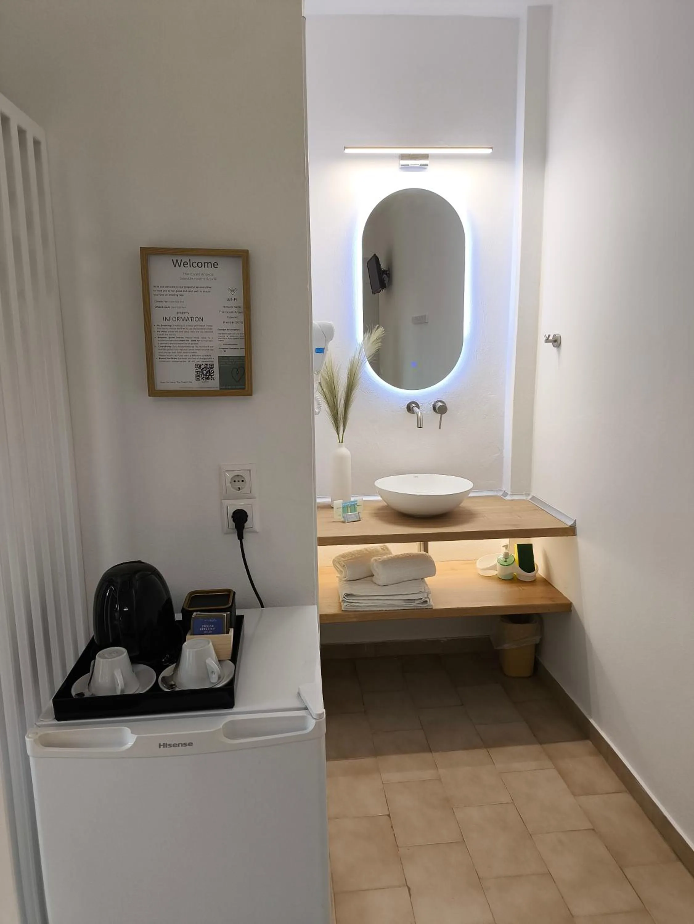 towels in The Coast seaside rooms