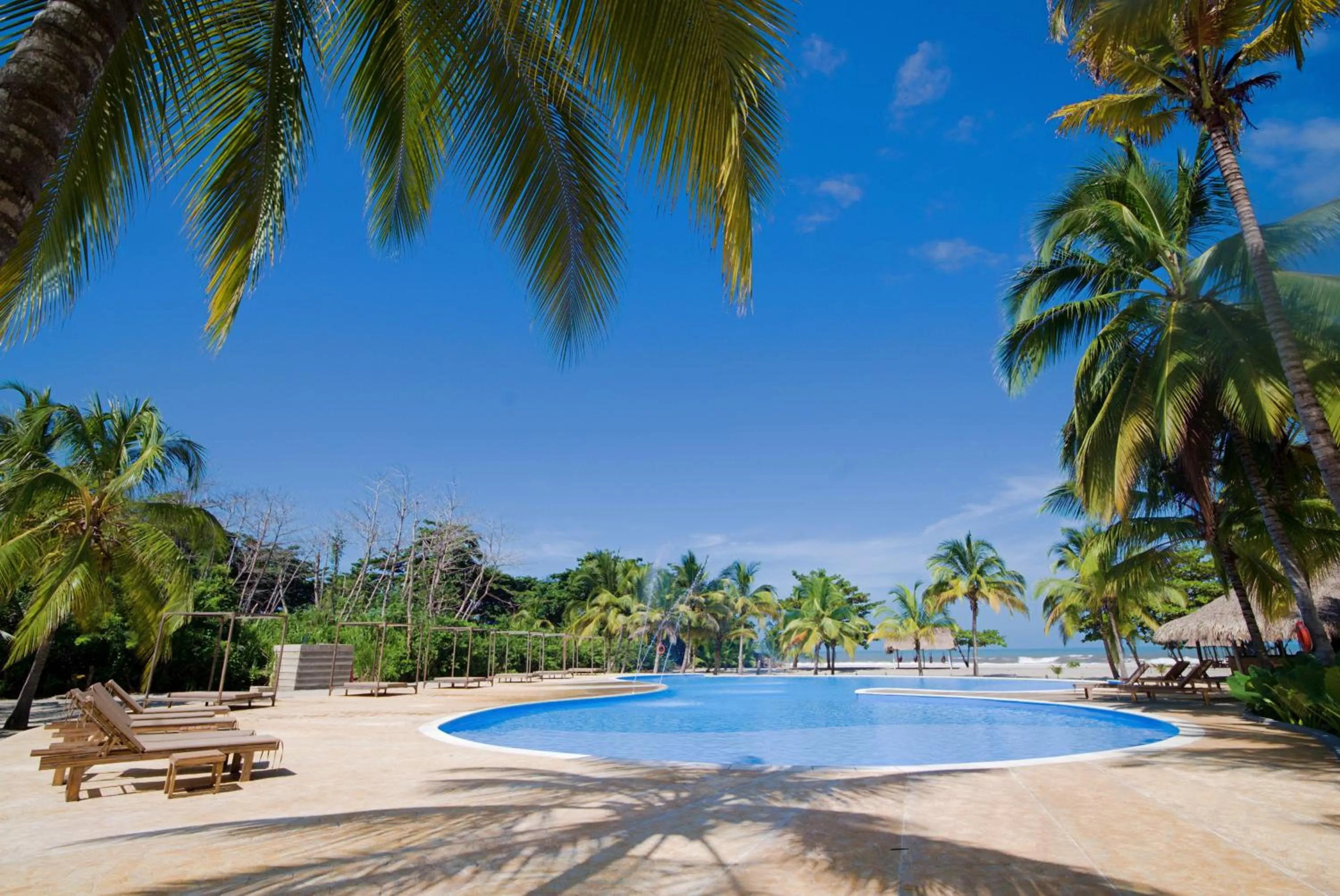 Pool view in Tay Beach Hotel Tayrona