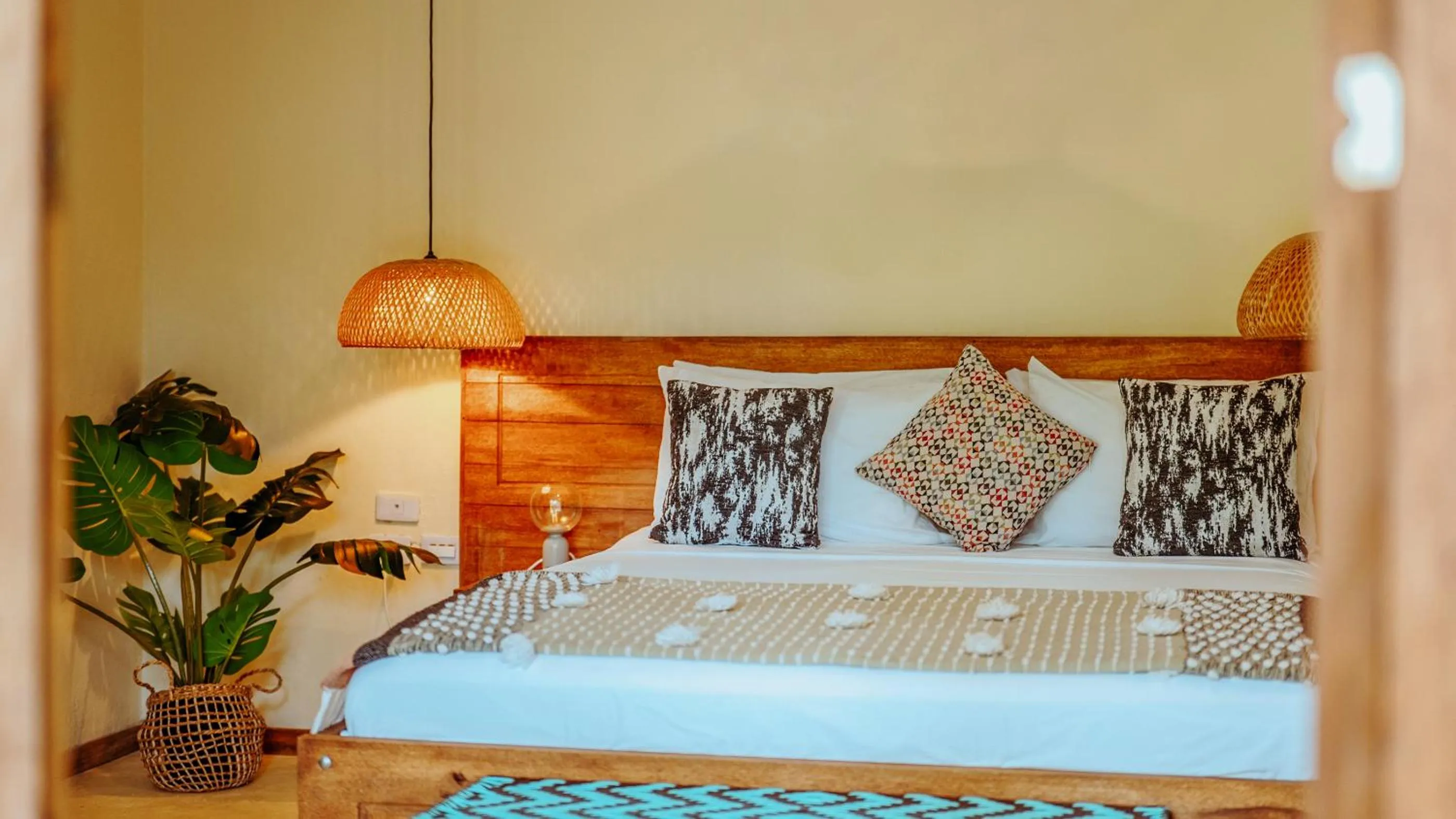 Bed in Tay Beach Hotel Tayrona