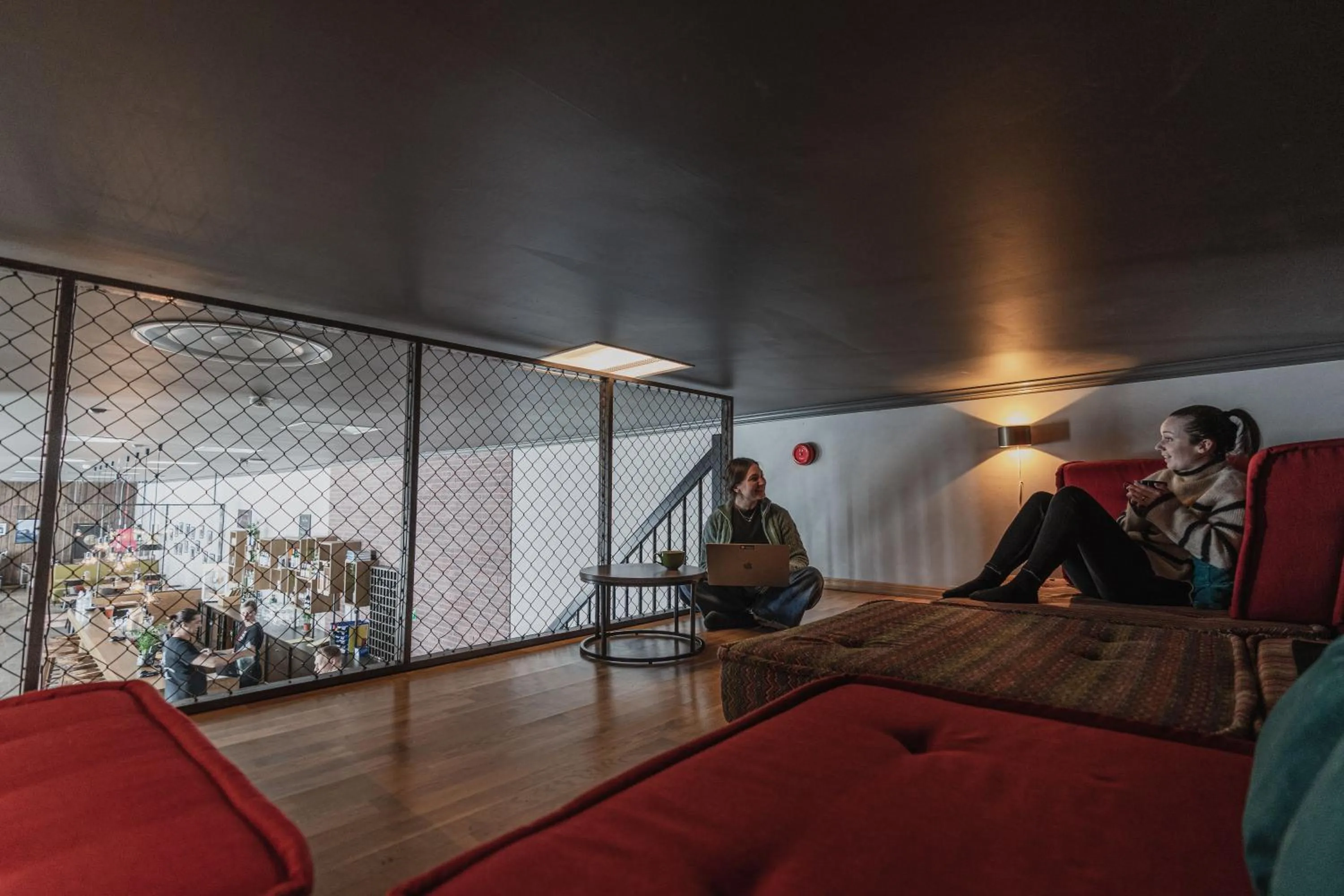 Lobby or reception in Coal Miners’ Cabins