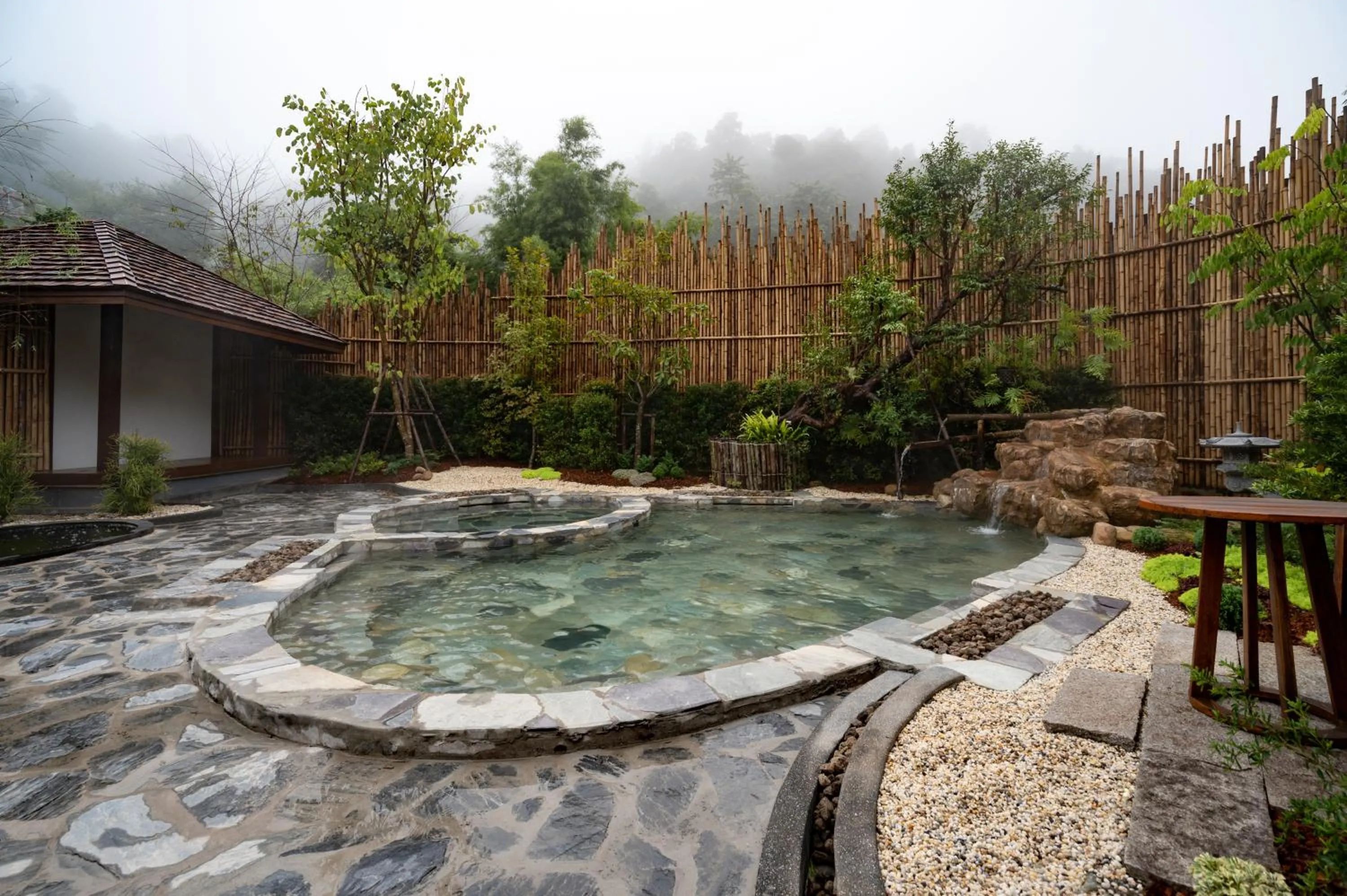 Hot Spring Bath in Onsen at Moncham