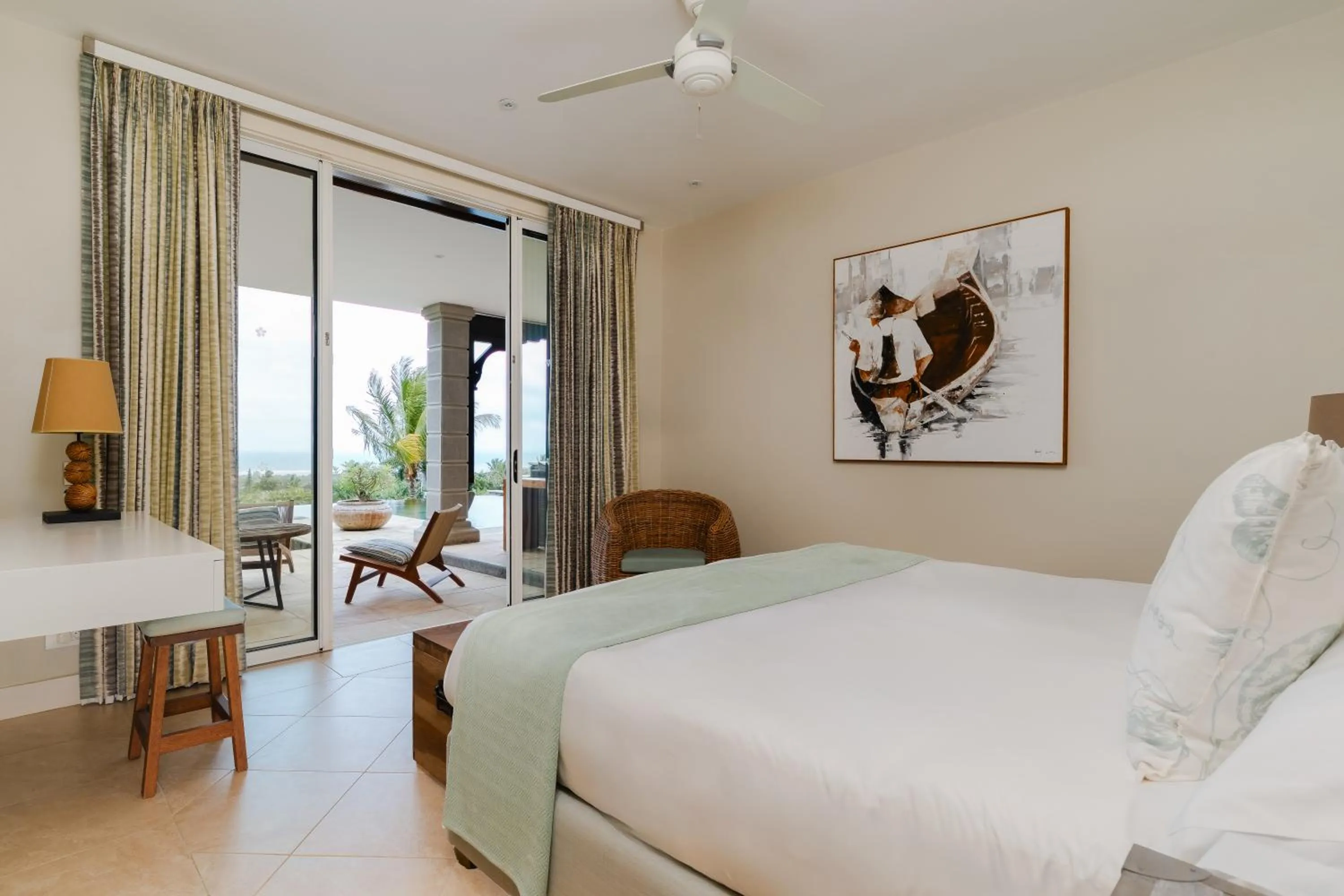 Balcony/Terrace, Bed in Heritage The Villas