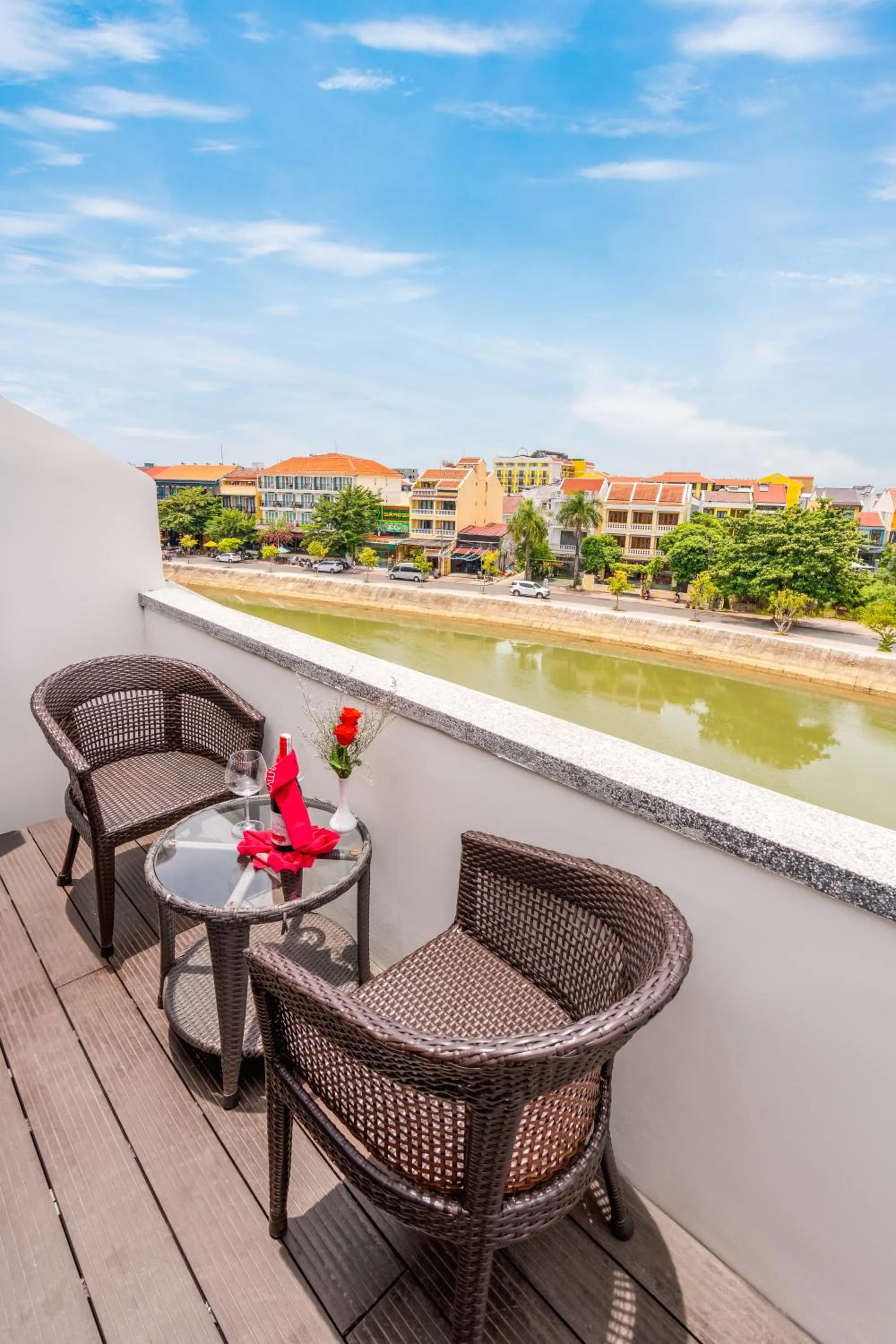 Balcony/Terrace in Laluna Hoi An Riverside Hotel & Spa
