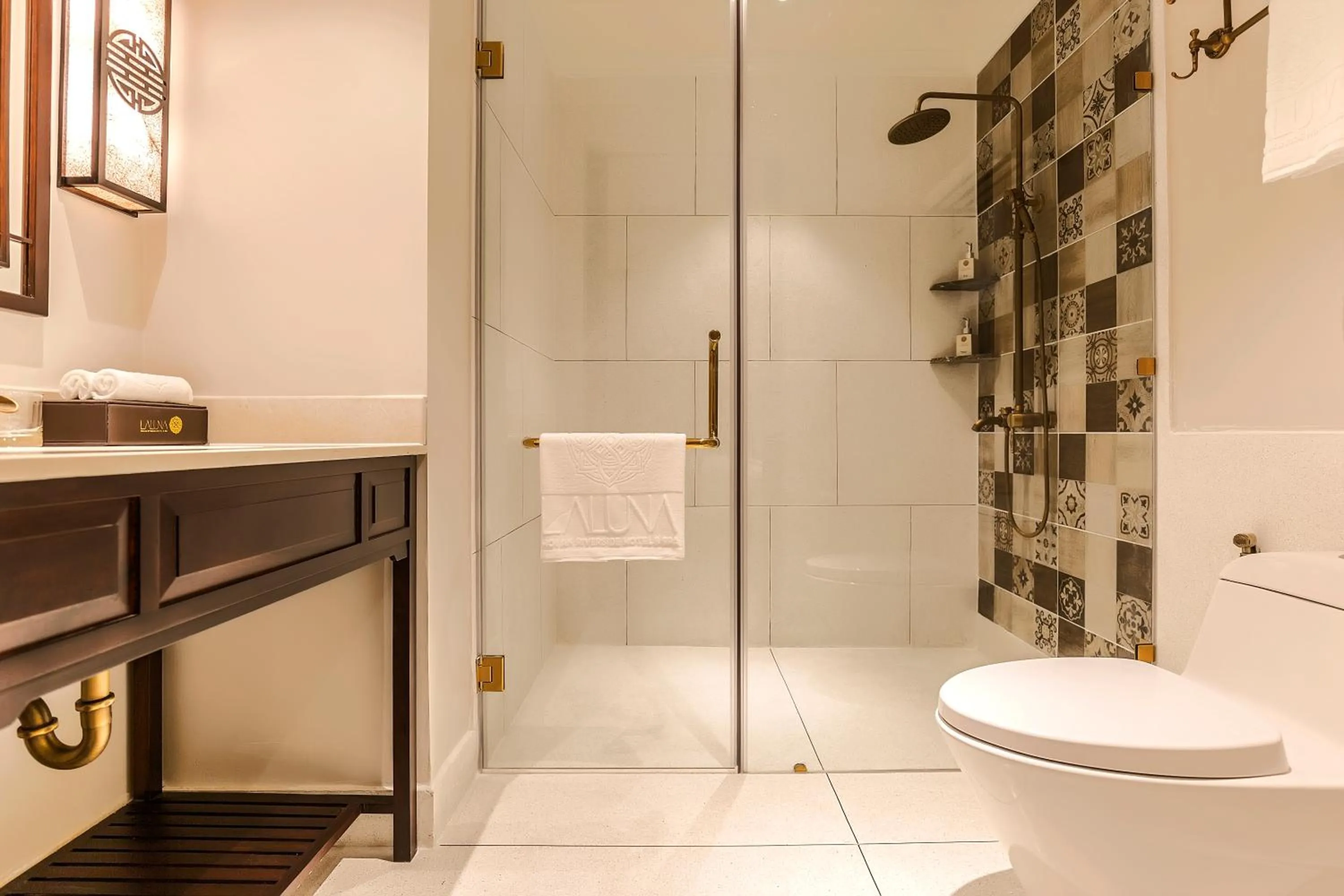 Shower in Laluna Hoi An Riverside Hotel & Spa