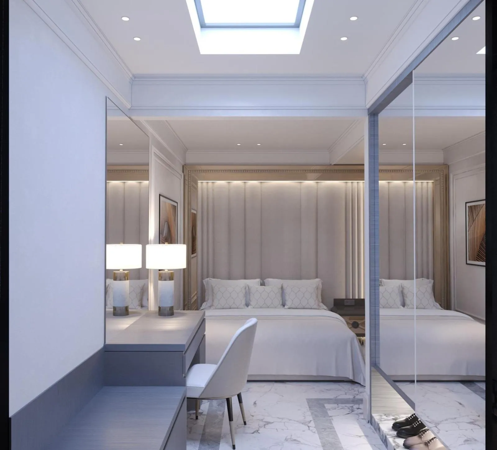 Bed in Ganjali Plaza Hotel