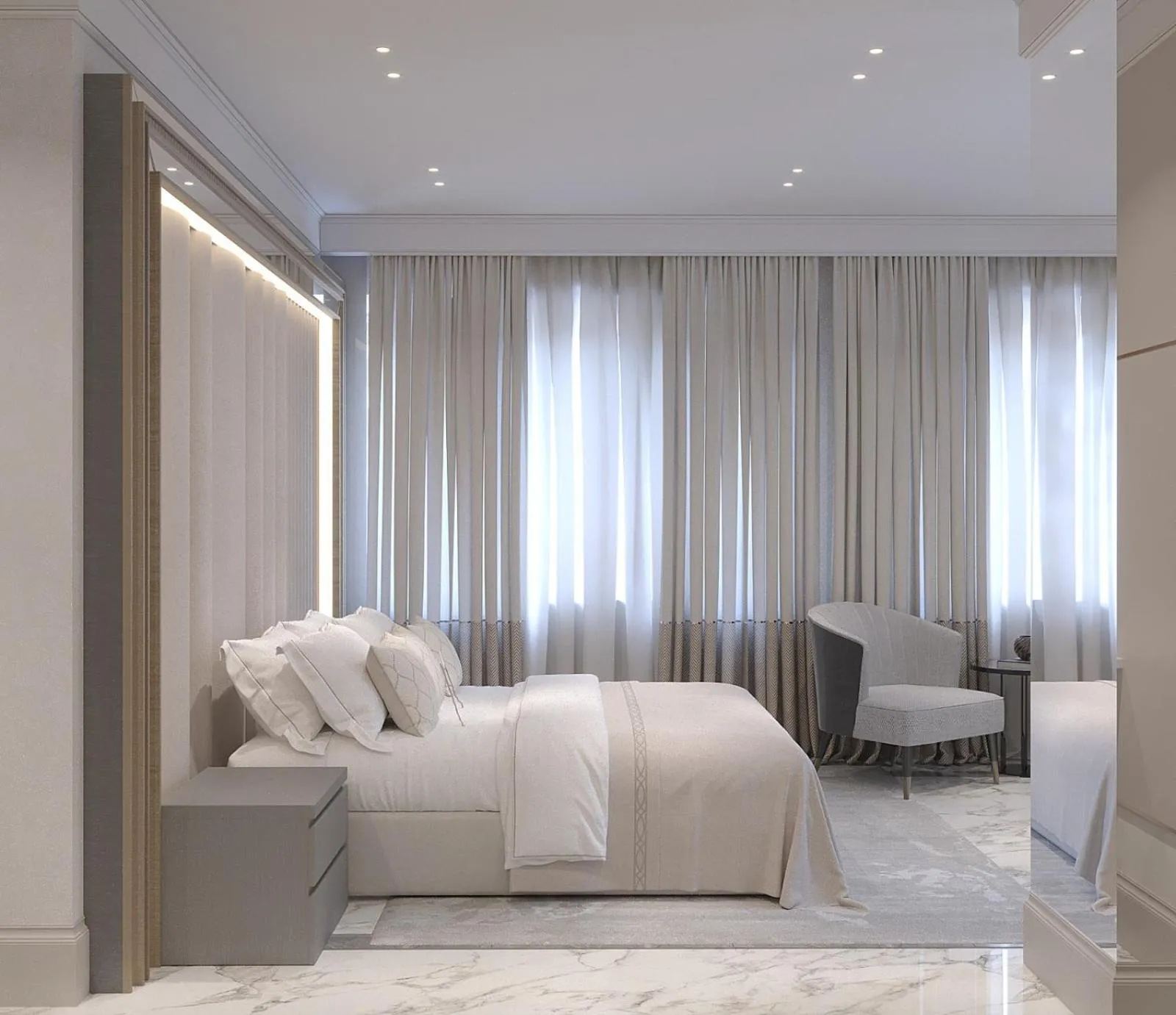 Bed in Ganjali Plaza Hotel