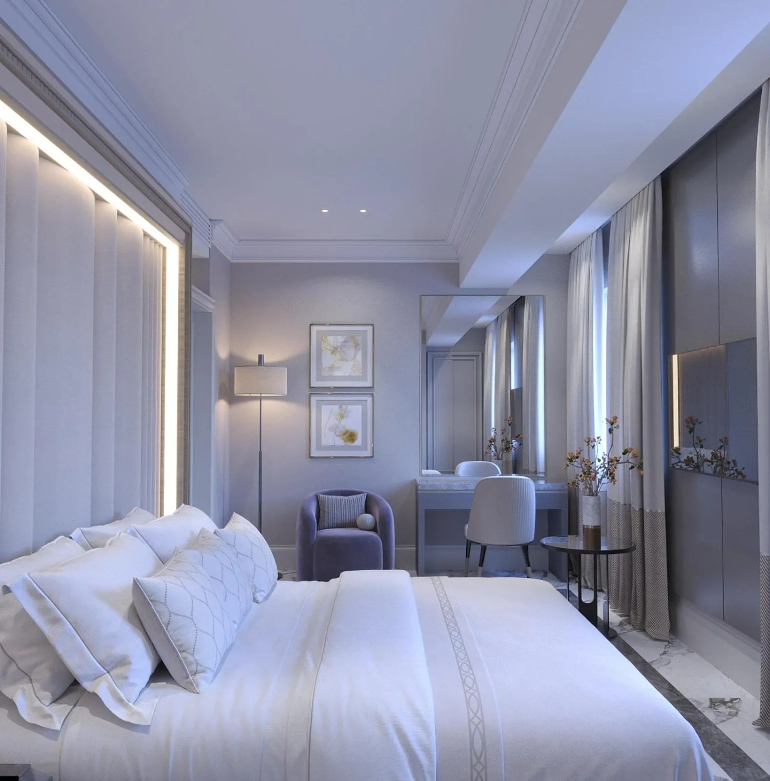 Bed in Ganjali Plaza Hotel