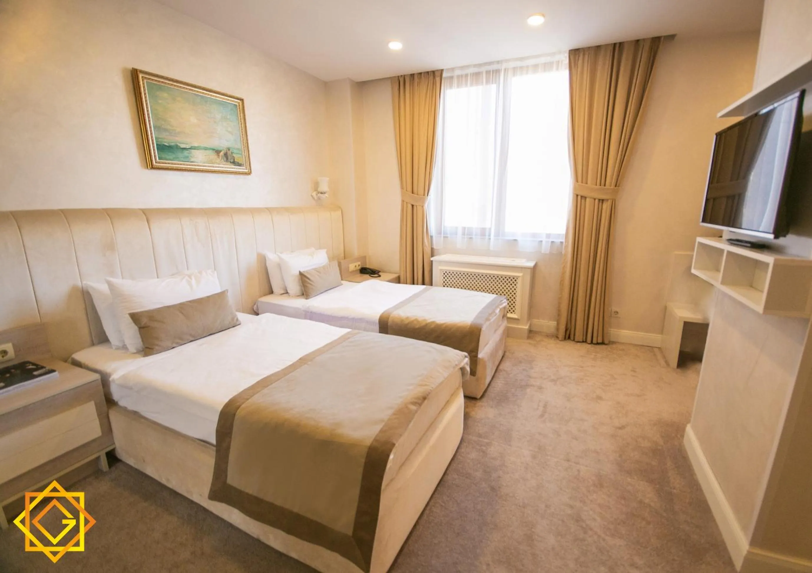 Bed in Ganjali Plaza Hotel