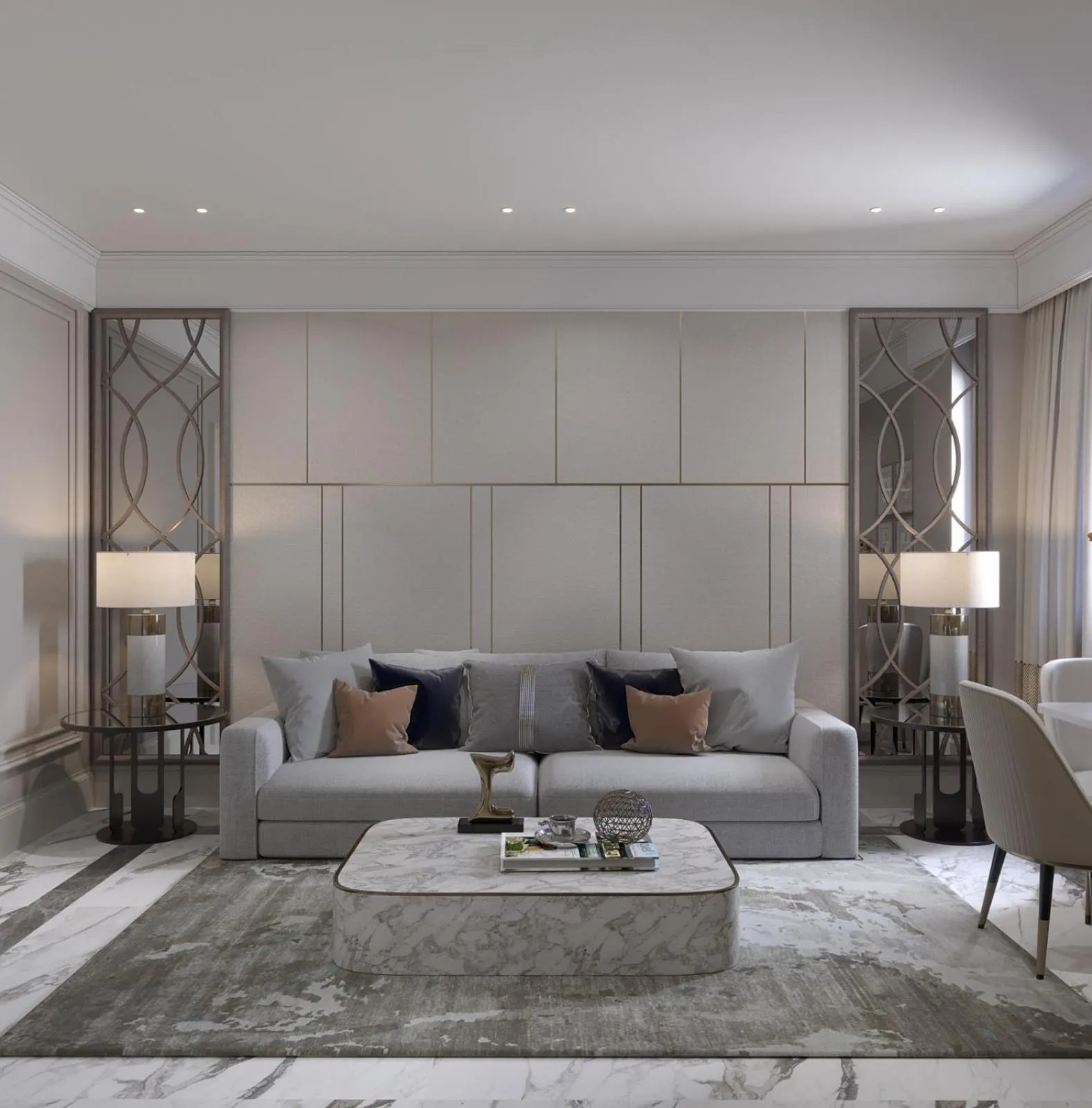 Seating area in Ganjali Plaza Hotel