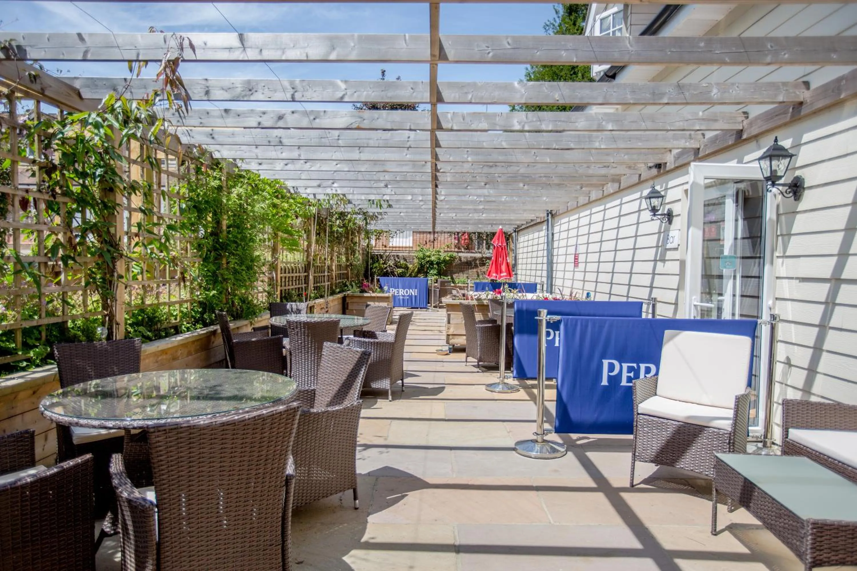 Patio in The Angel Hotel