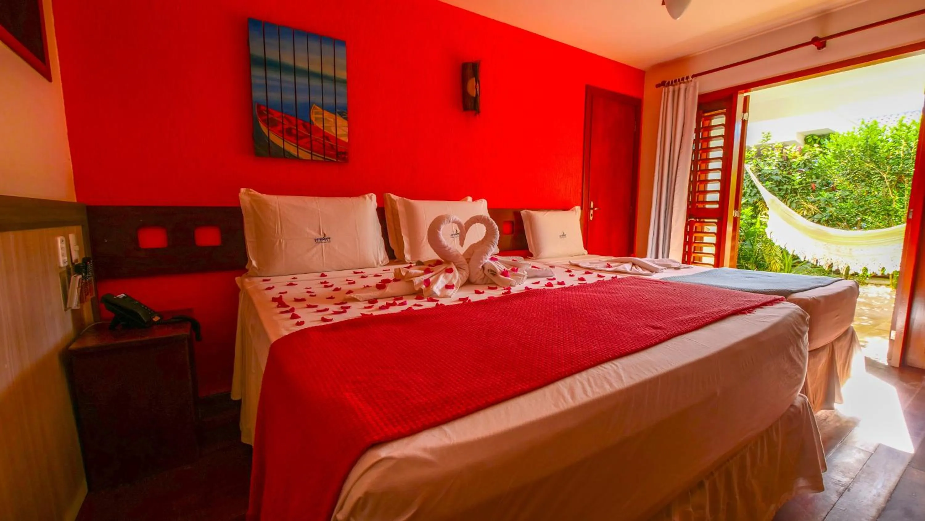 Bed in Pousada Windjeri