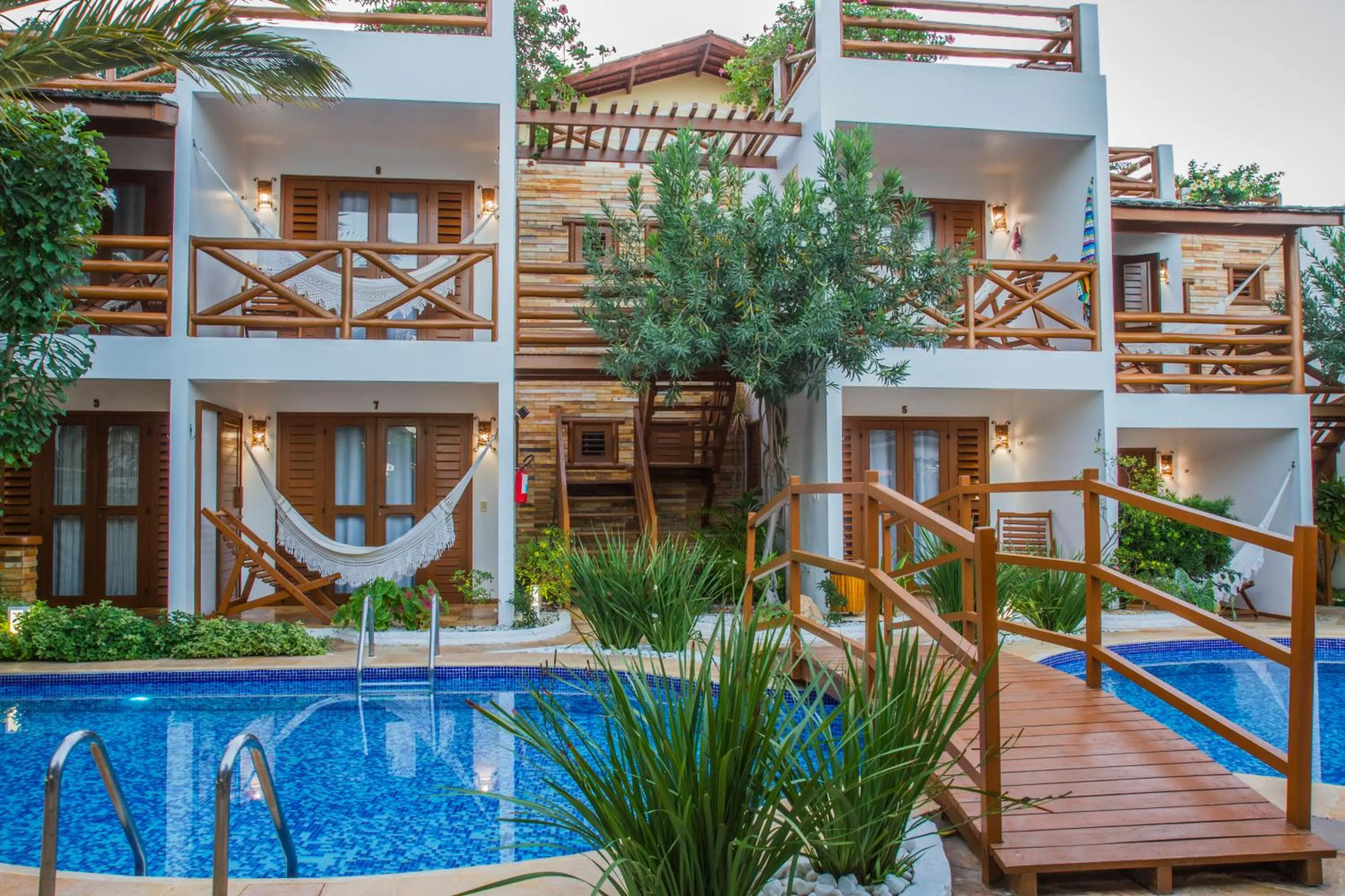 Swimming pool in Pousada Windjeri