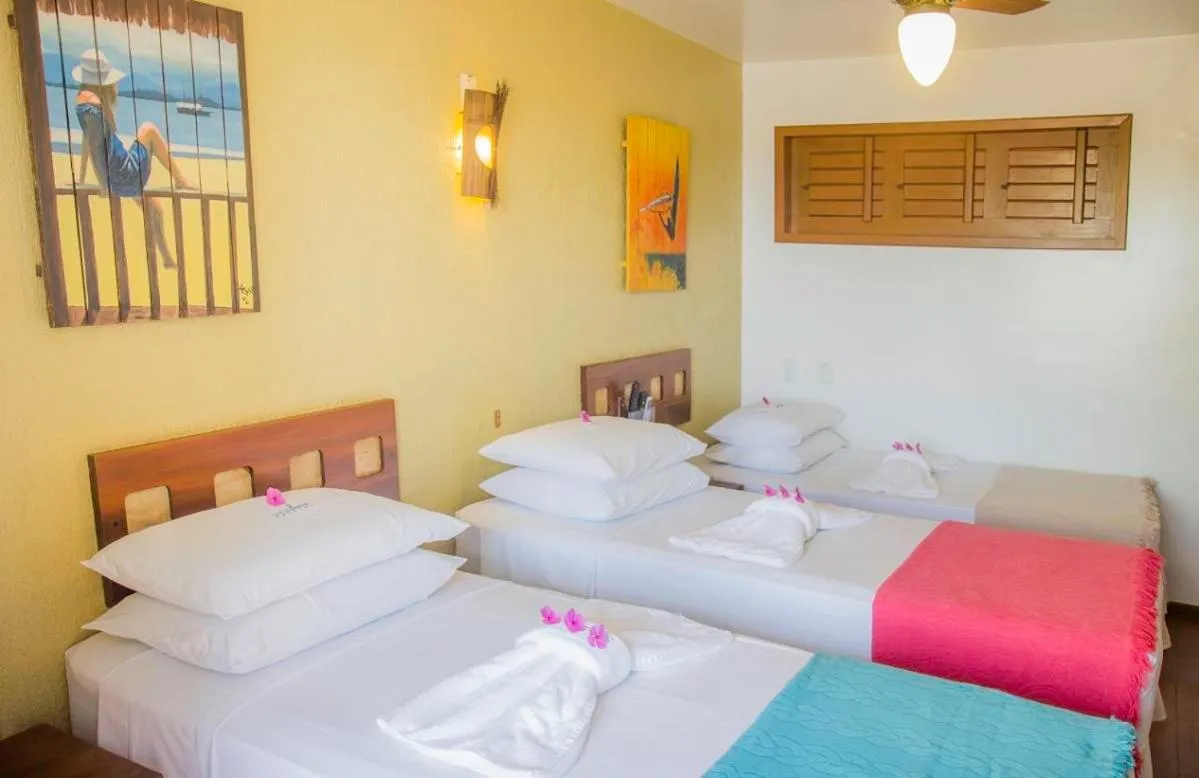 Bed in Pousada Windjeri