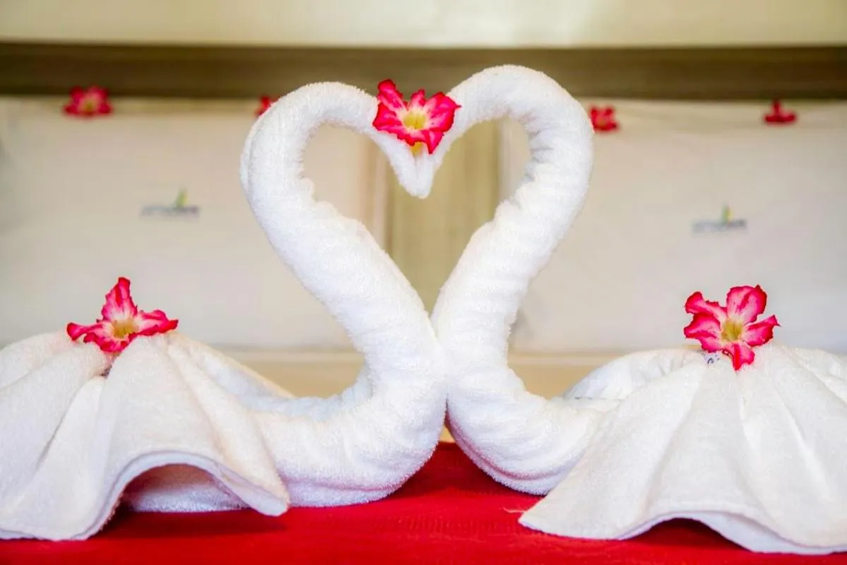 Bed in Pousada Windjeri