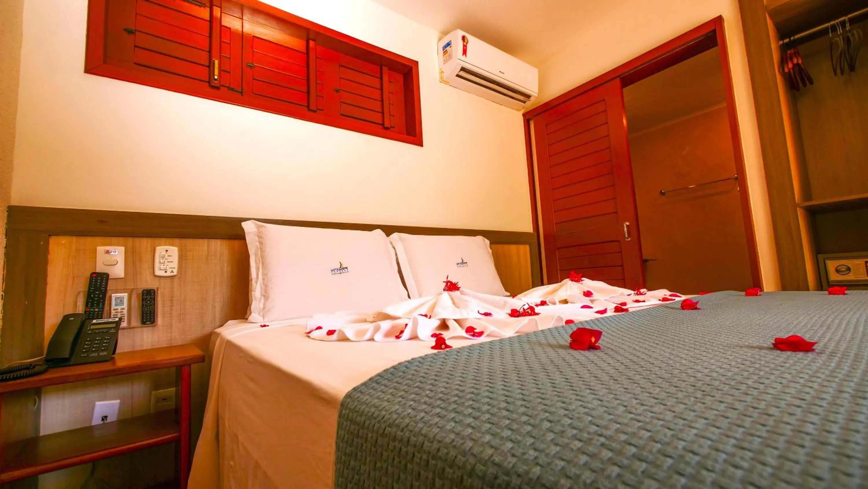 Bed in Pousada Windjeri