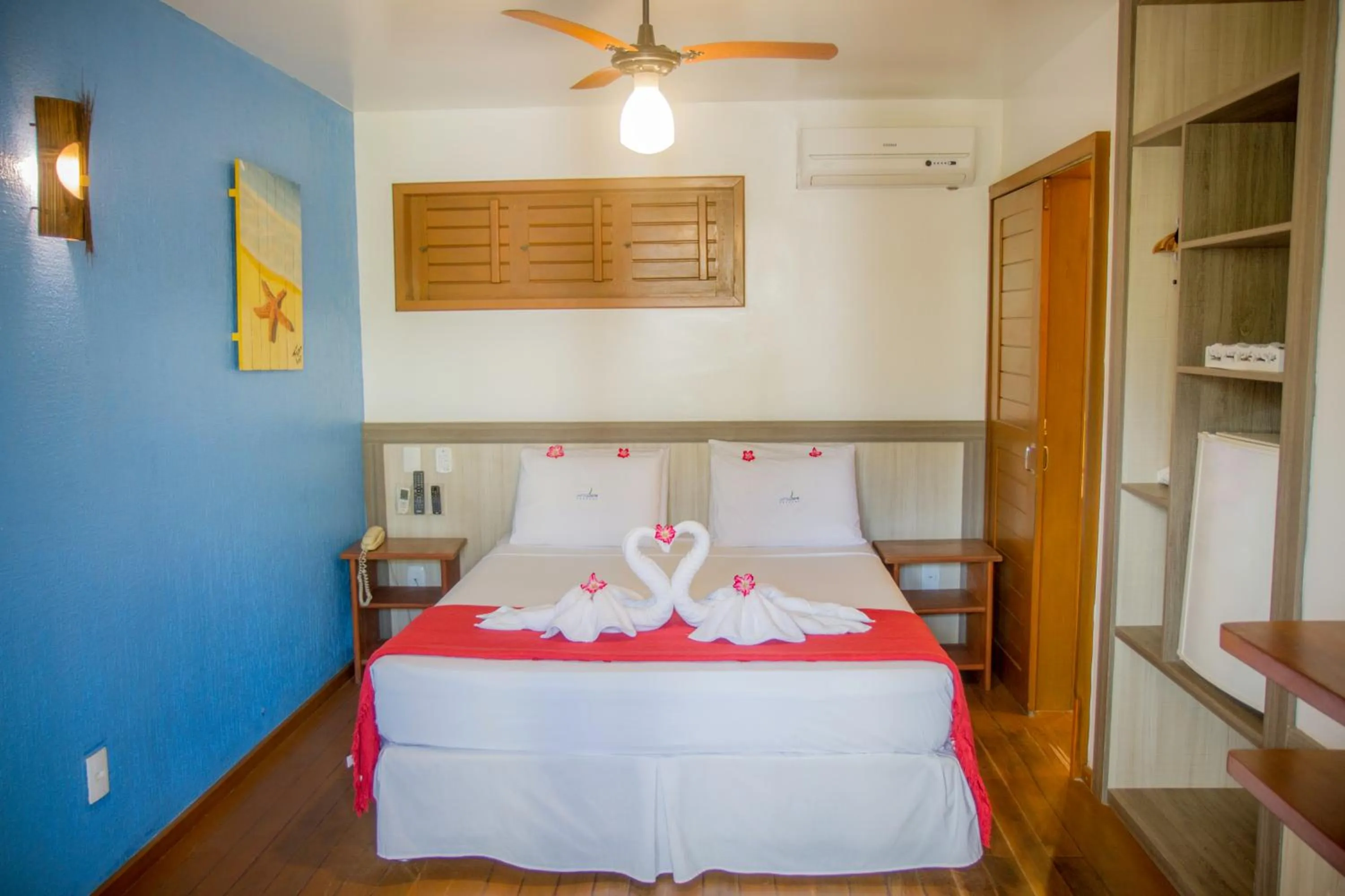 Bed in Pousada Windjeri